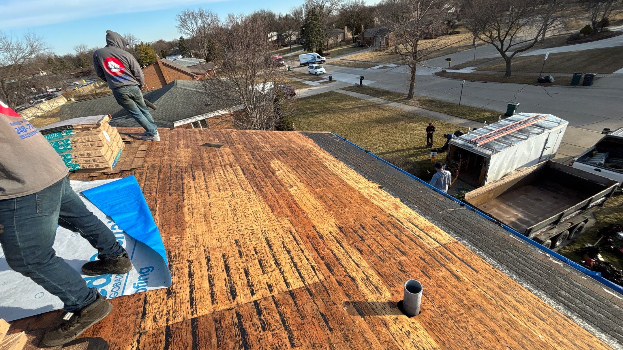 Roof Replacement using CertainTeed Landmark Resawn Shake by 180 Contractors
