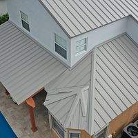 24ga 1.5" Mechanical Seam Ash Gray by Total Roofing System The Metal Roof Experts