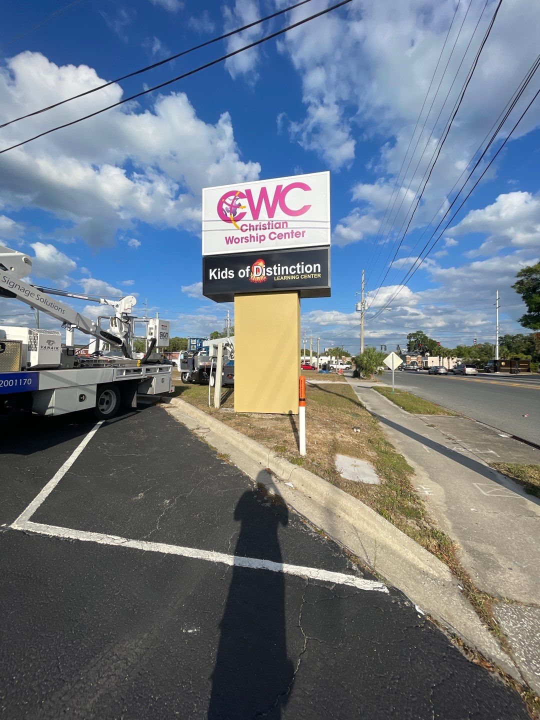 Pylon Sign for Christian Worship Center by SignCrafters