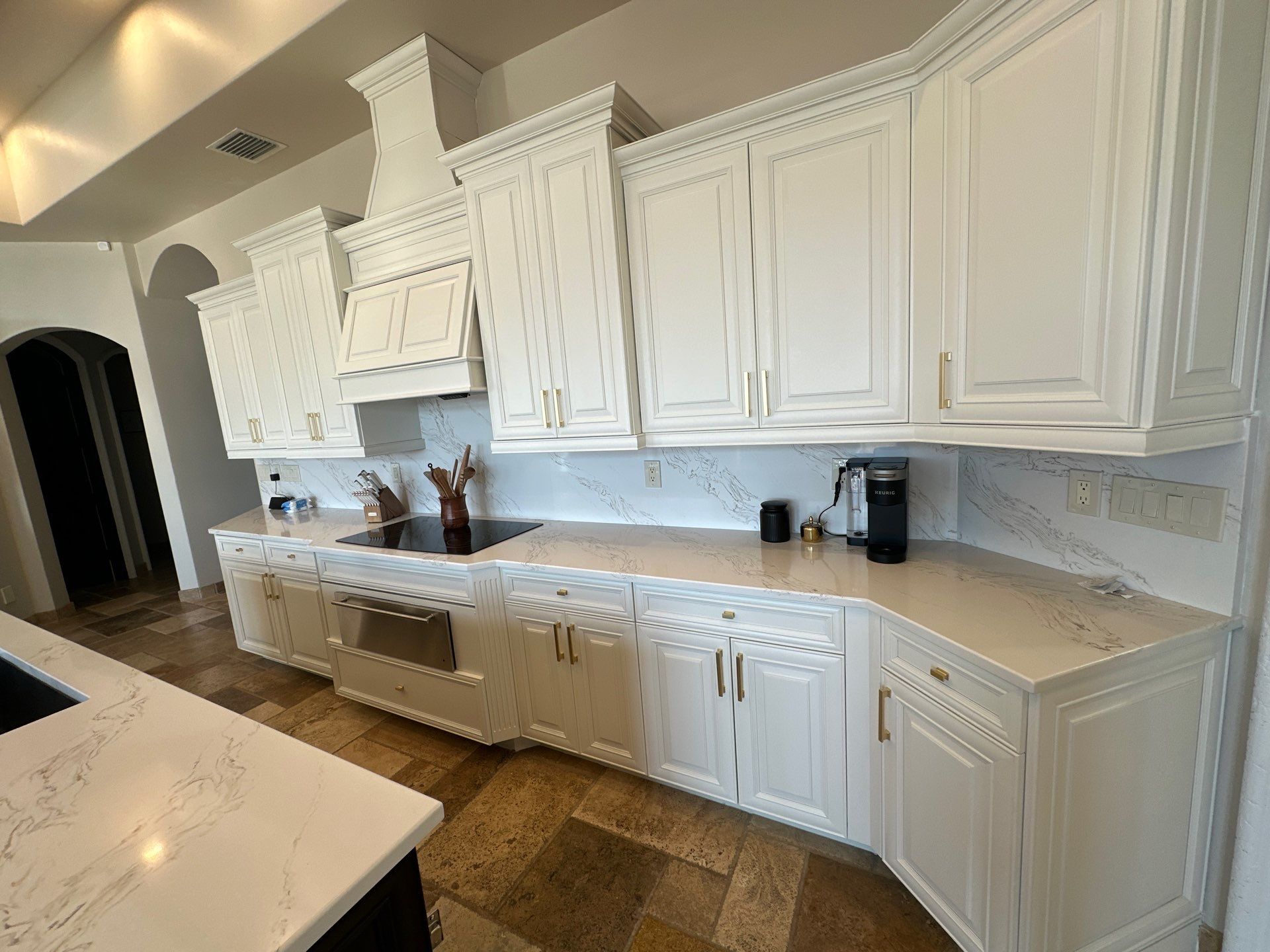 Two Tone Cabinets Repaint by Fresh Coat Painters