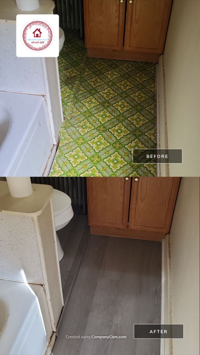 Flooring Installation using lvp by Matt's Honey Do Service