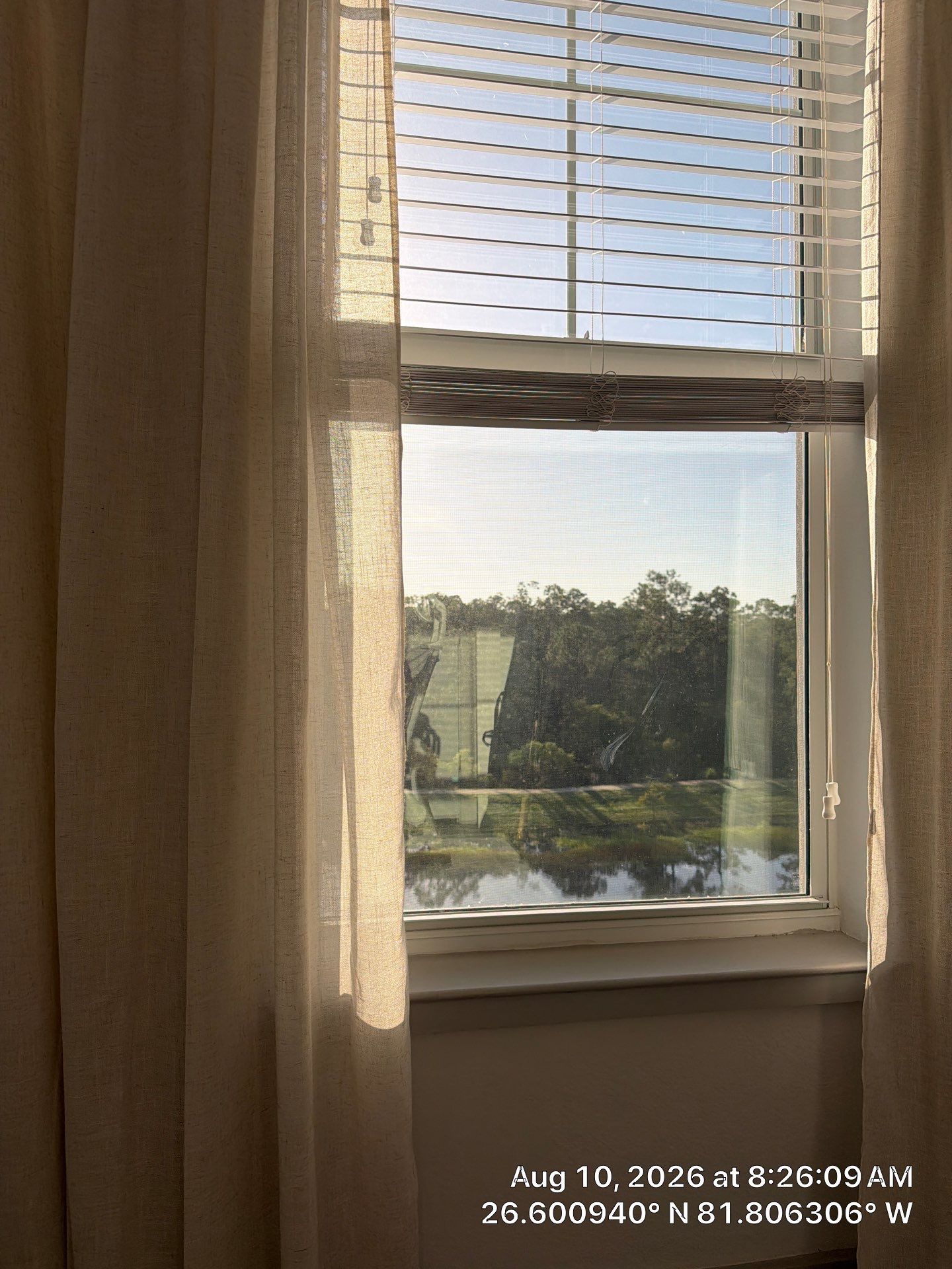 Custom Window Treatment Installation with Curtains and Blinds in Fort Myers by CompanyCam Sales Demo