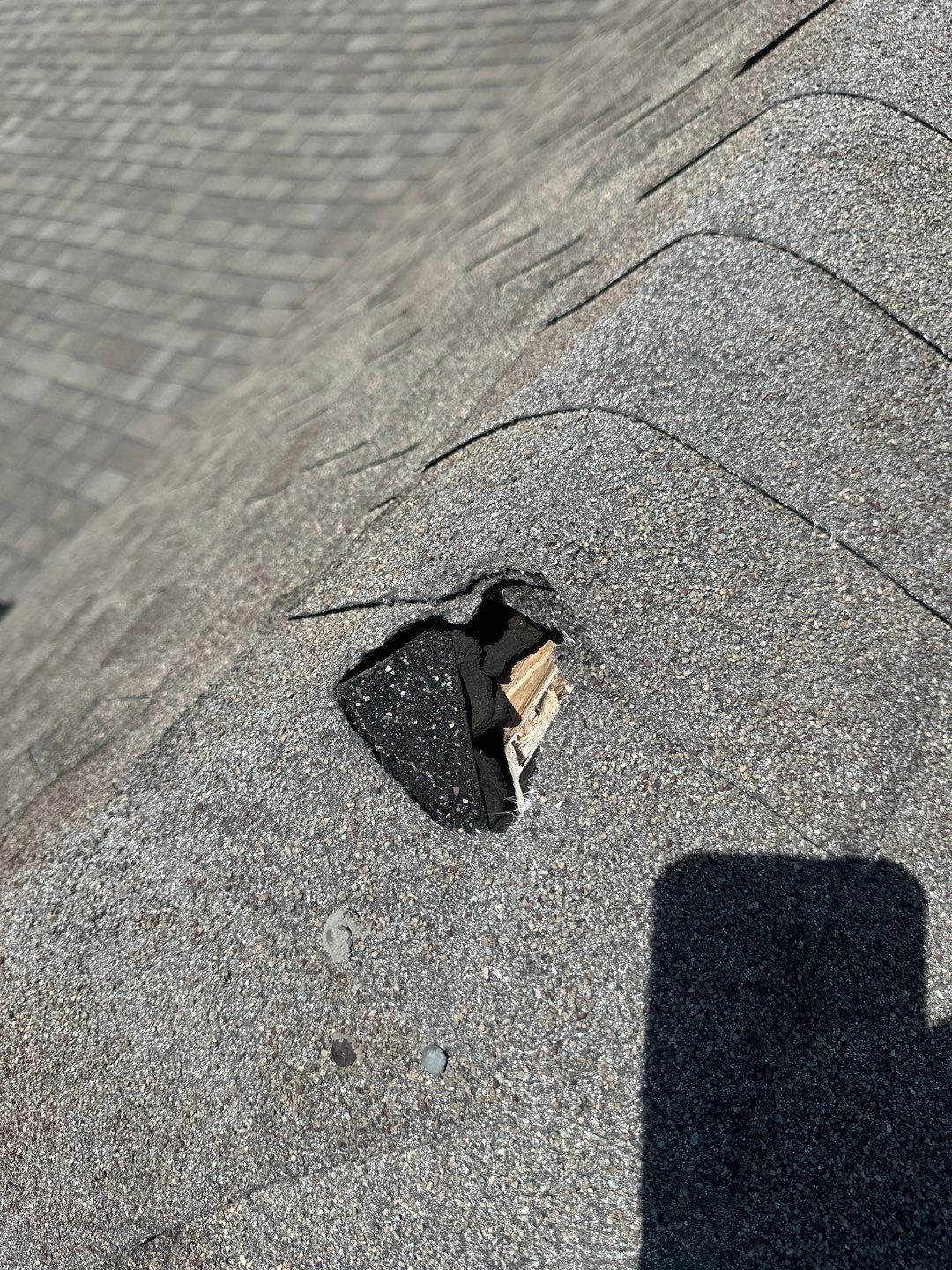 Hail Damage using Owen's Corning Duration (Lifetime) Shingles by Roof Repair Company