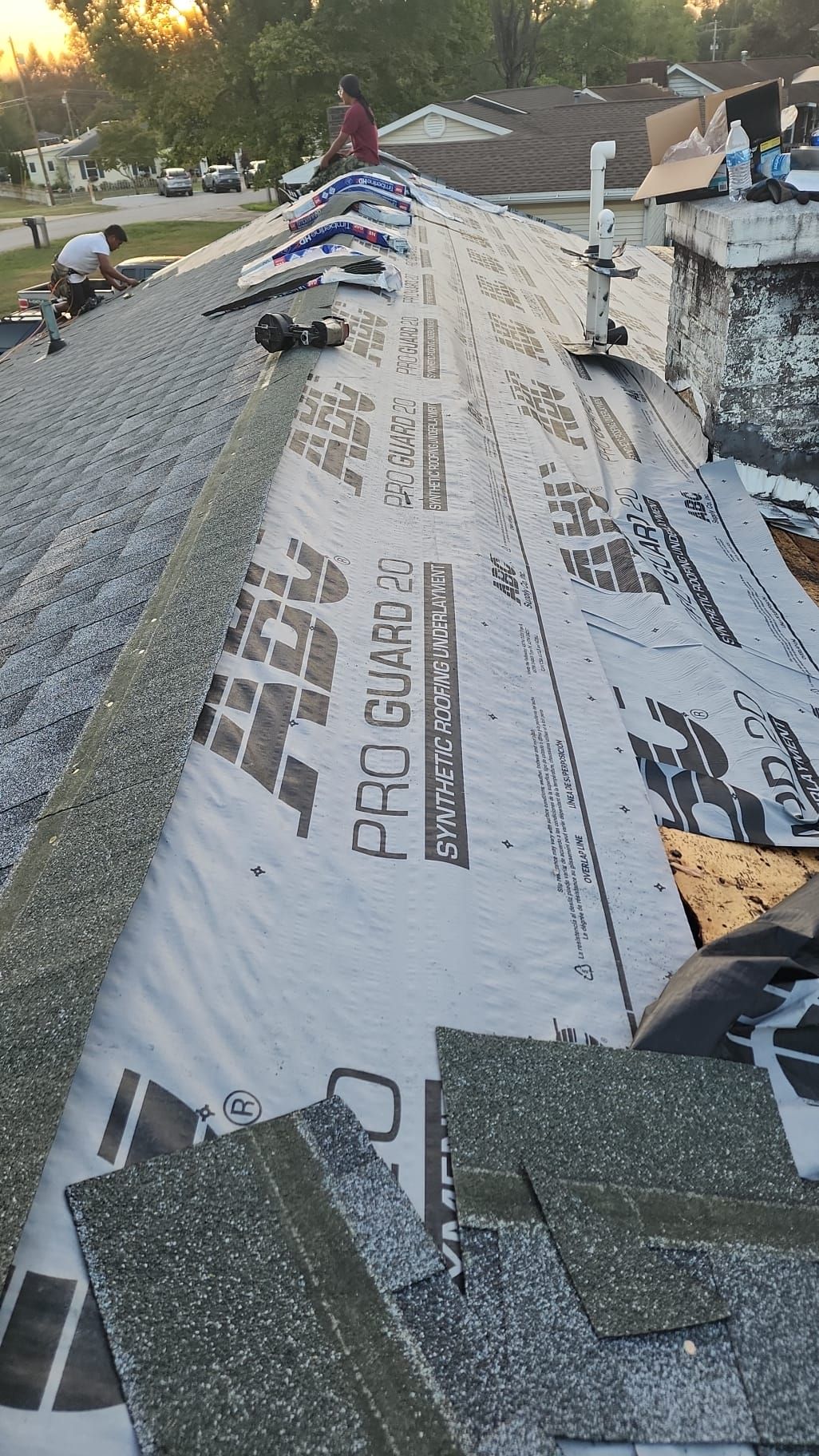 Residential Roofing Installation using GAF Timberline HDZ by Rainstoppers Roofing