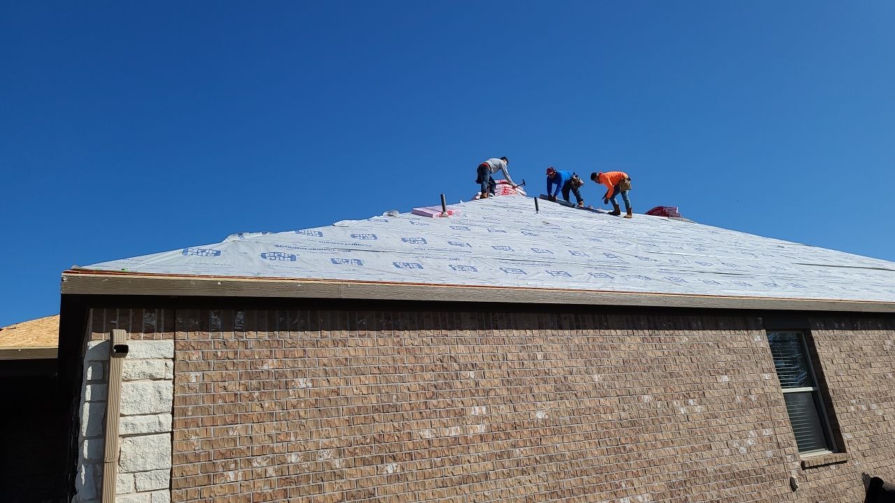 Residential Roof Replacement with Oakridge Asphalt Shingles in Leander by Caliber Restoration LLC