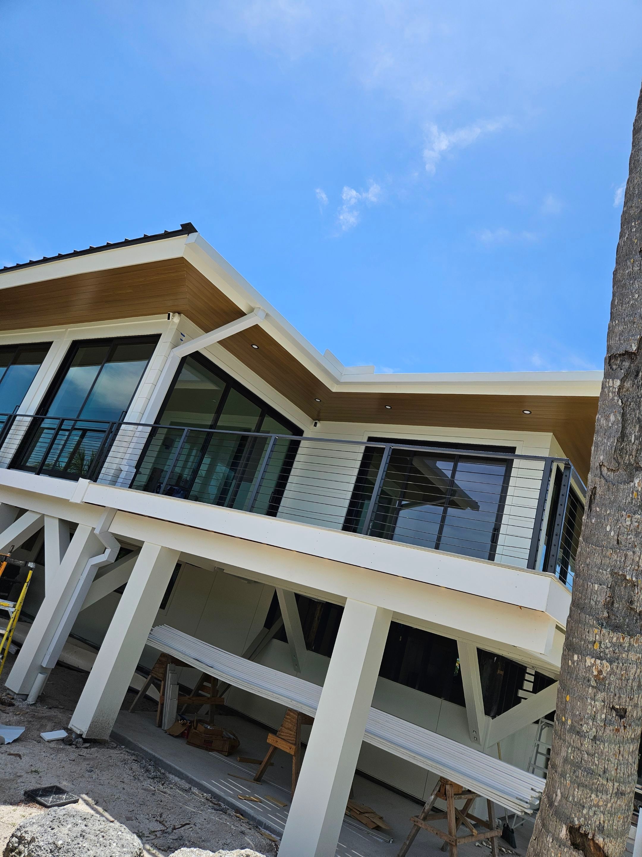 7-Inch Smooth Box Seamless Gutters using Seamless Gutters and Metal Fascia in Sanibel FL by Gutter Professors
