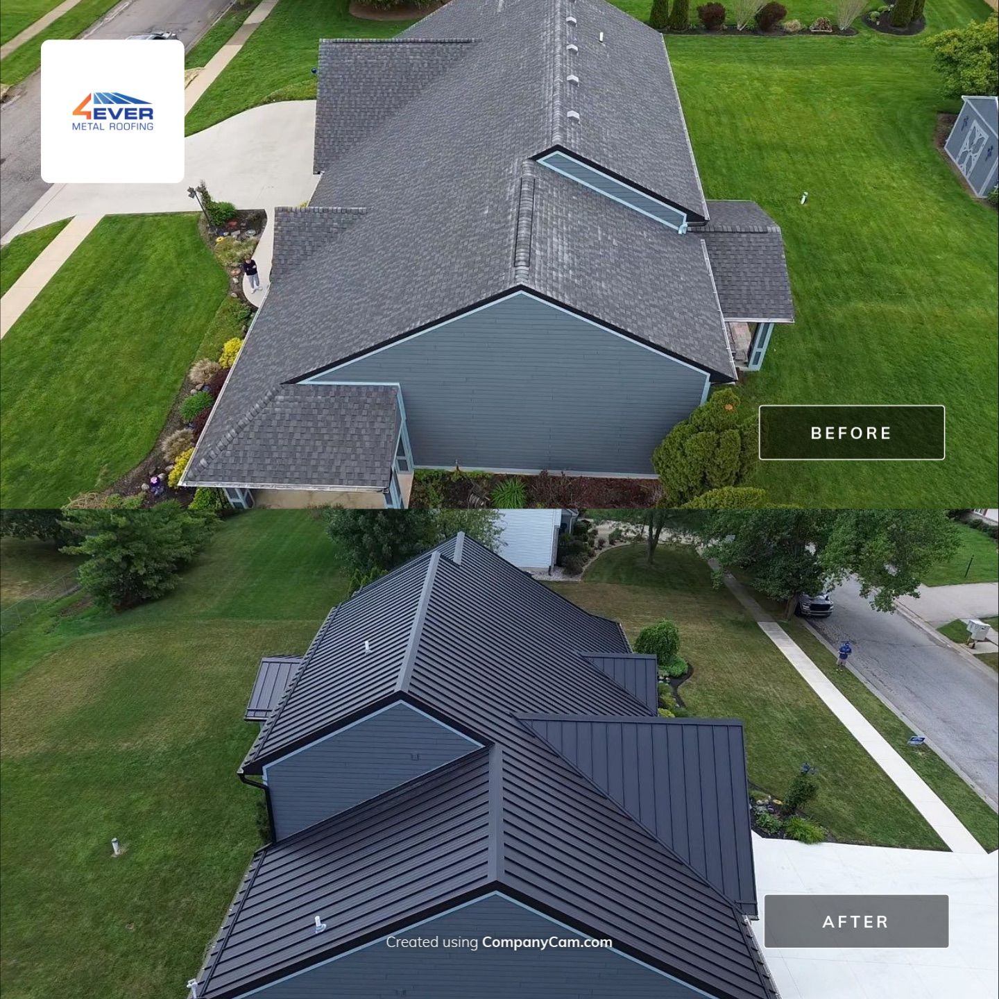 Standing Seam Project in Fort Wayne, IN by 4Ever Metal Roofing