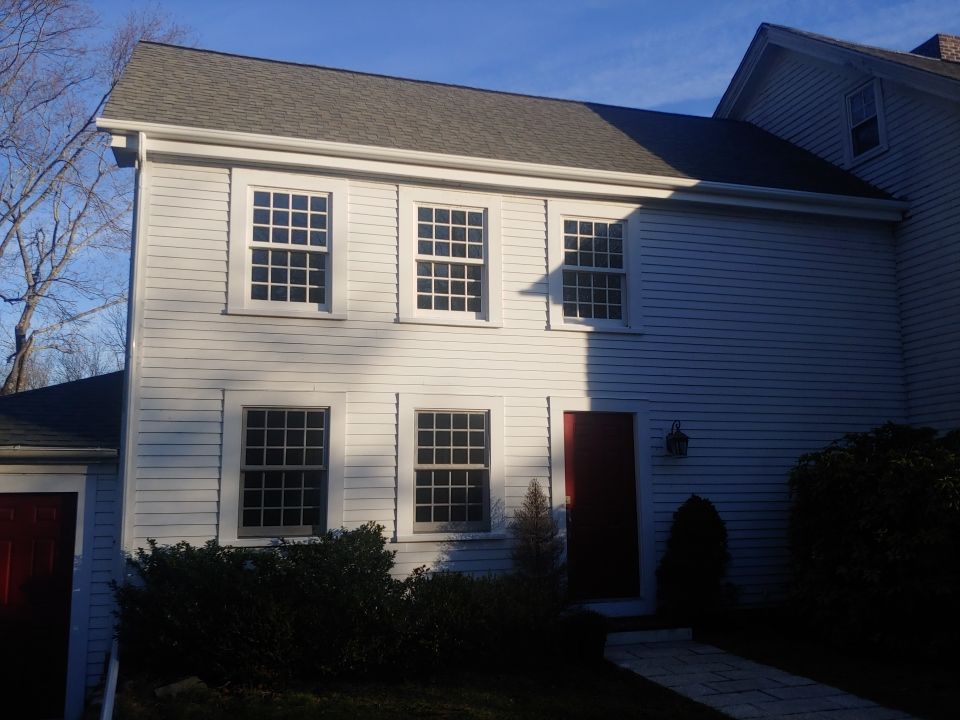 Gutter Installation using 4x6 Fiberglass Gutter in Weston, MA by Gutter Pro Enterprises