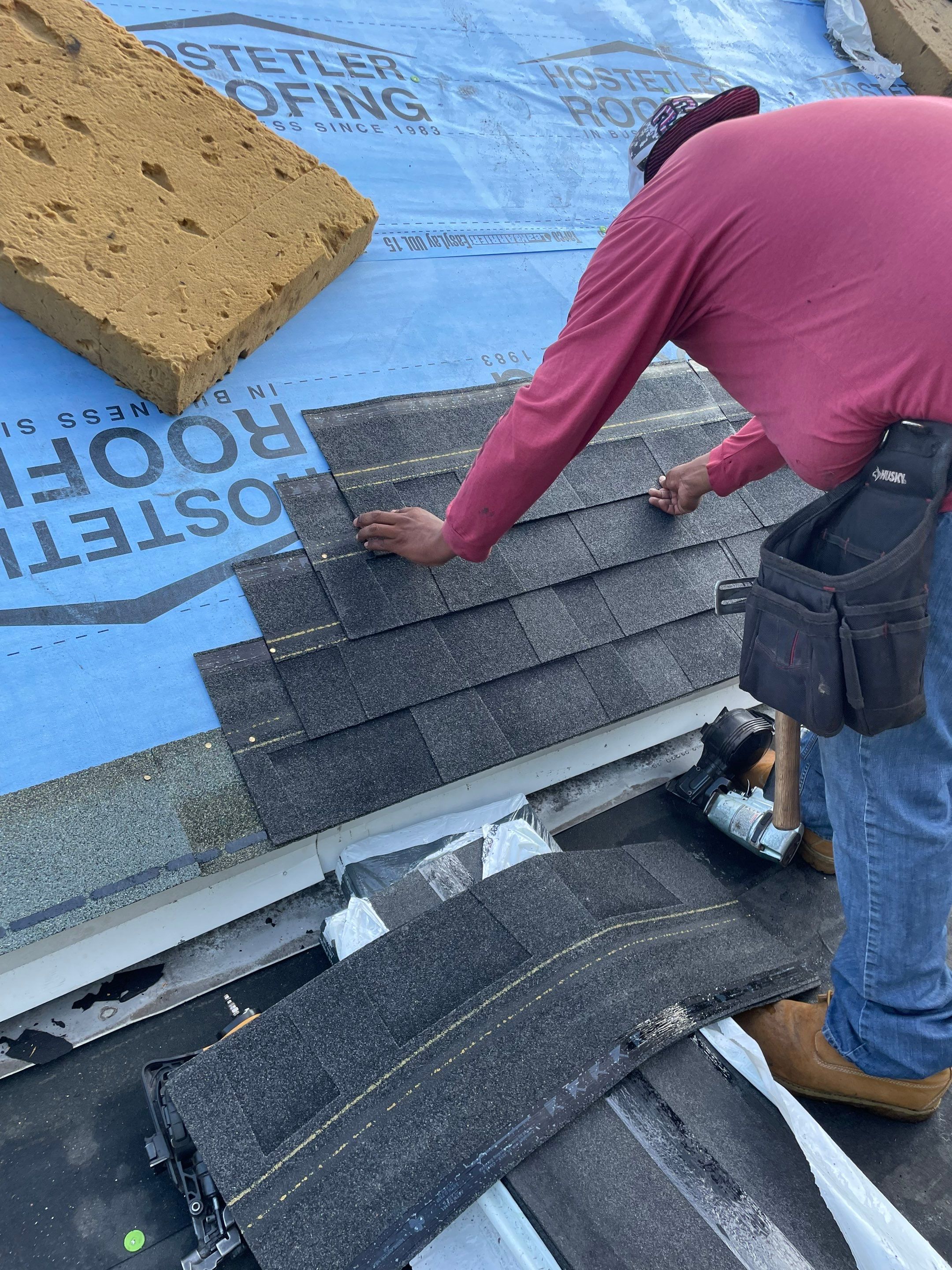 Residential Shingle Reroof using Malarkey Vista by Hostetler Roofing