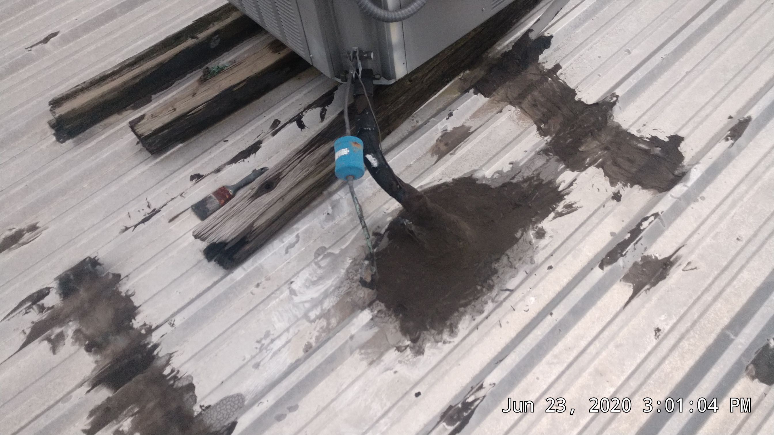 Commercial Metal Restoration System using Aldocoat Coatings by Hostetler Roofing