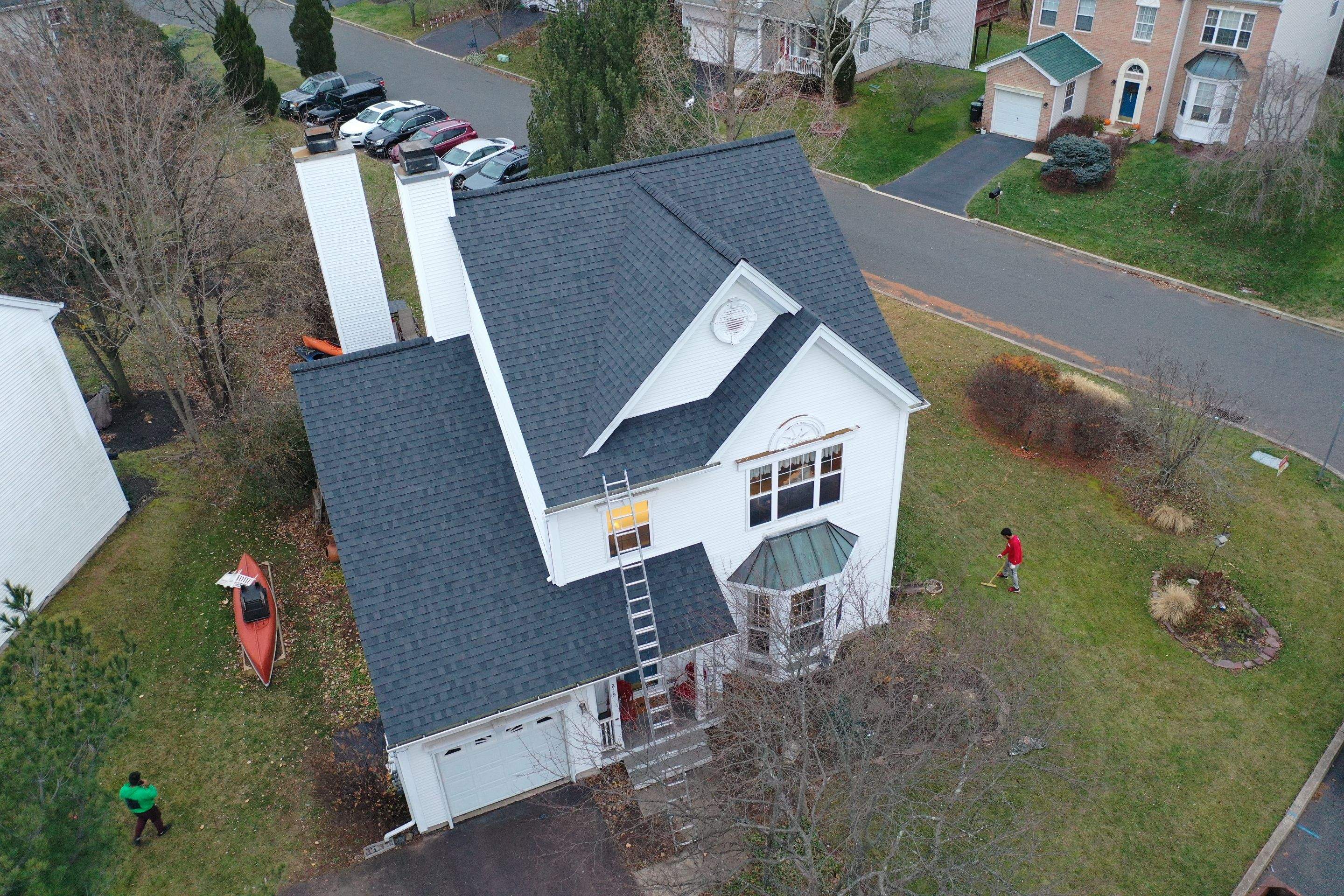 Roofing Installation using CertainTeed Landmark - Moire Black by Storm Guard of Ches-Mont PA