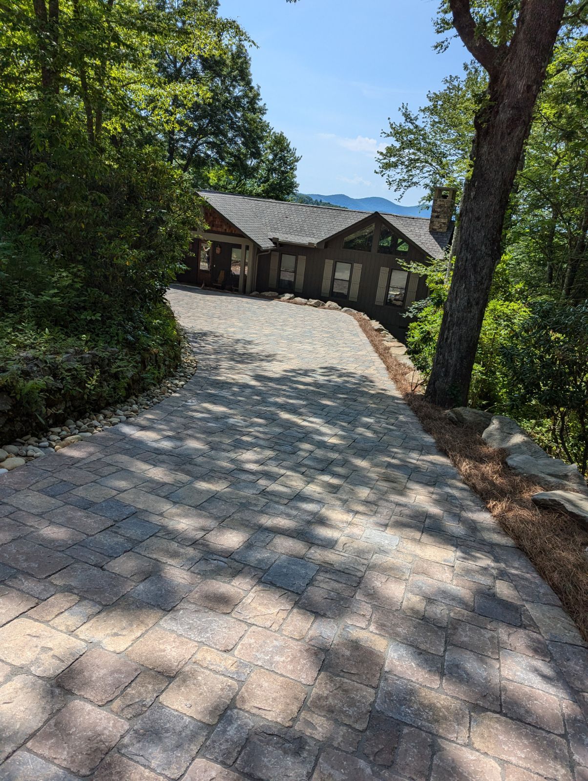Custom Paver Driveway by B&B Landscaping
