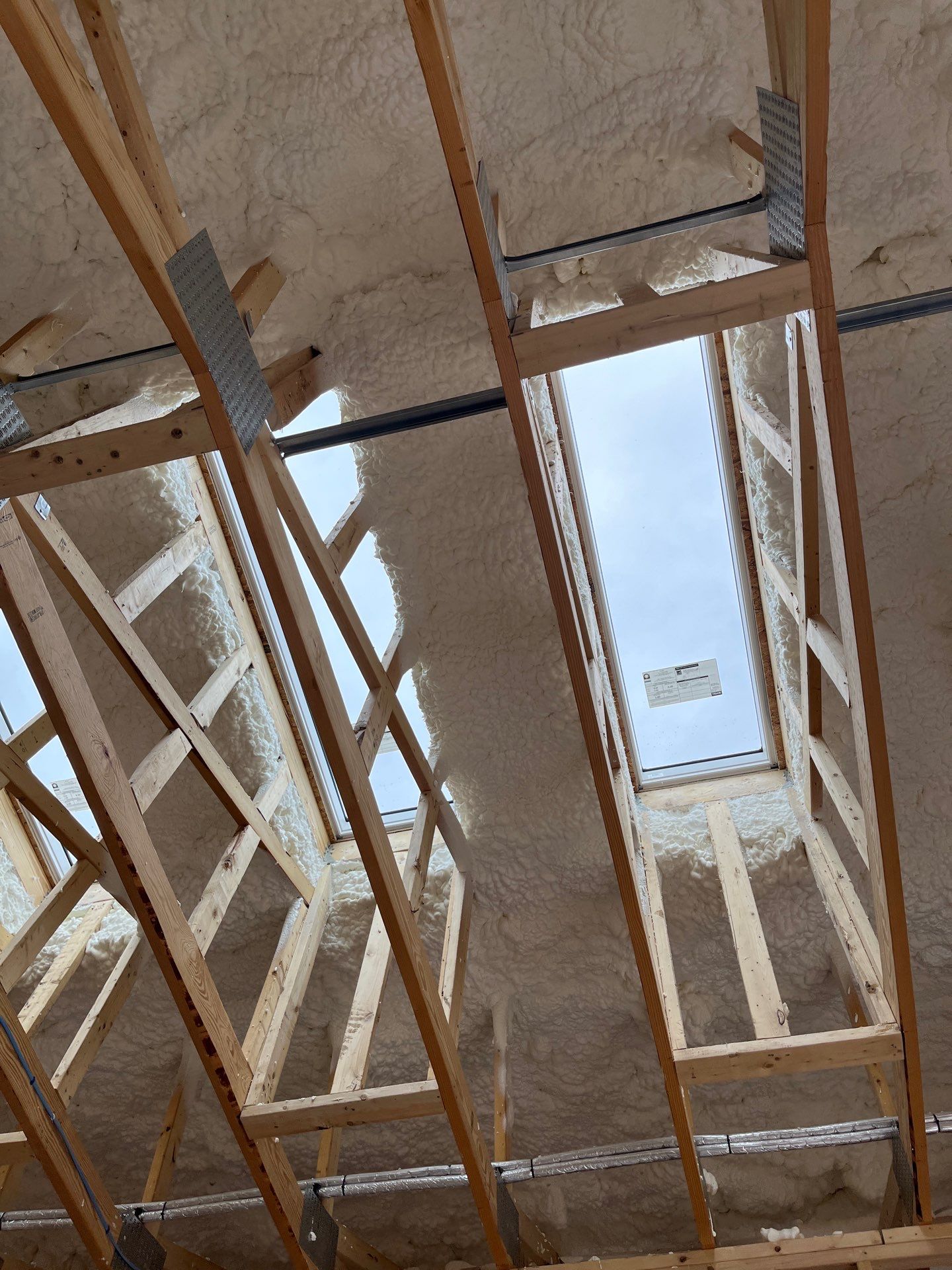 New Construction using open cell spray foam by NYS Foam & Energy