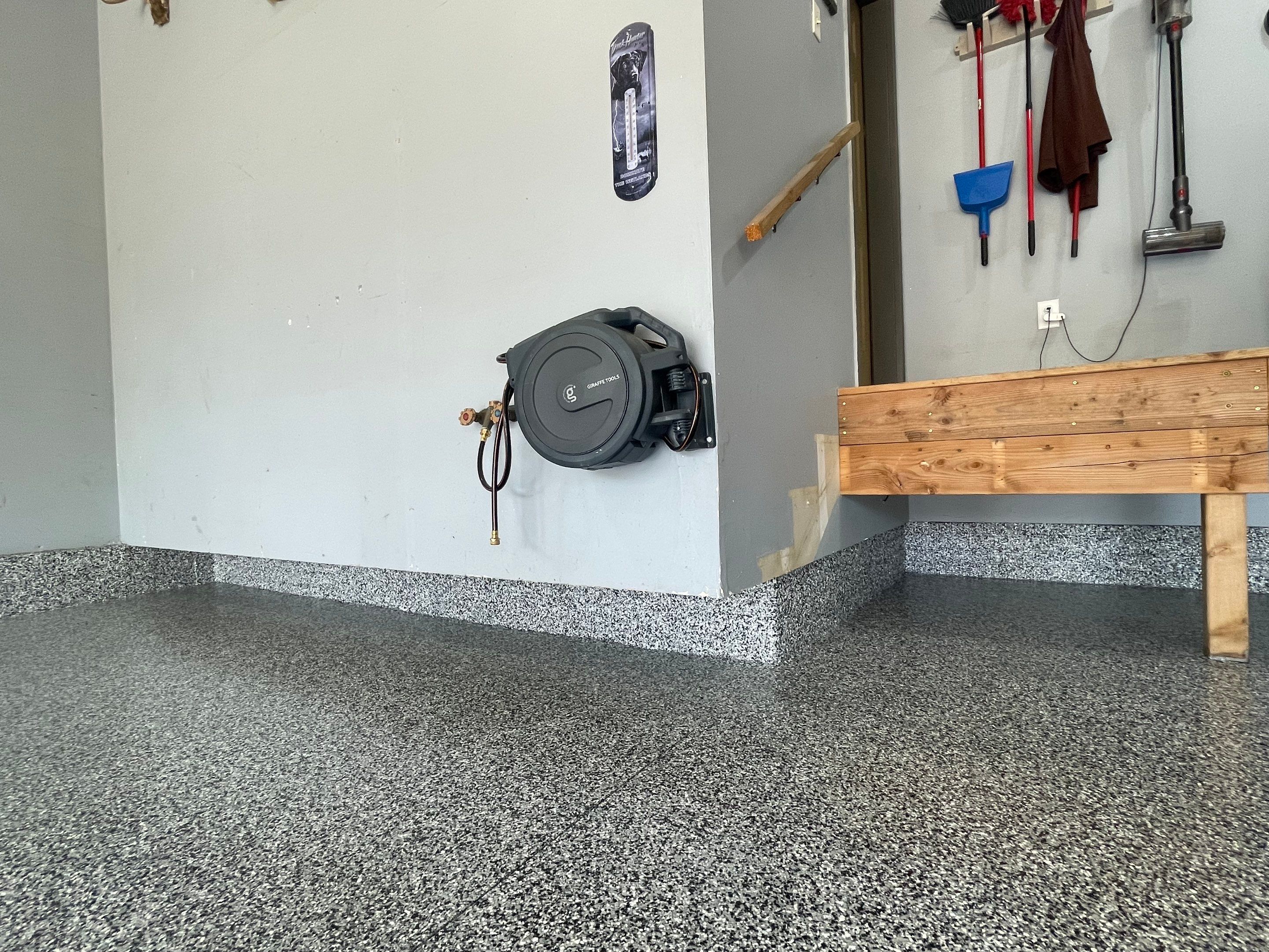 Residential Garage Floor Coating in Sioux Falls by Select Painting, Coatings & Garage Cabinets