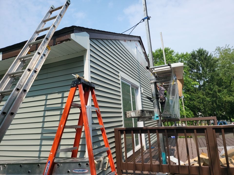 Siding Installation using Certainteed Monogram Seagrass by A Plus Exterior