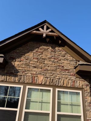 A-Frame Accents & Posts: Staining Project