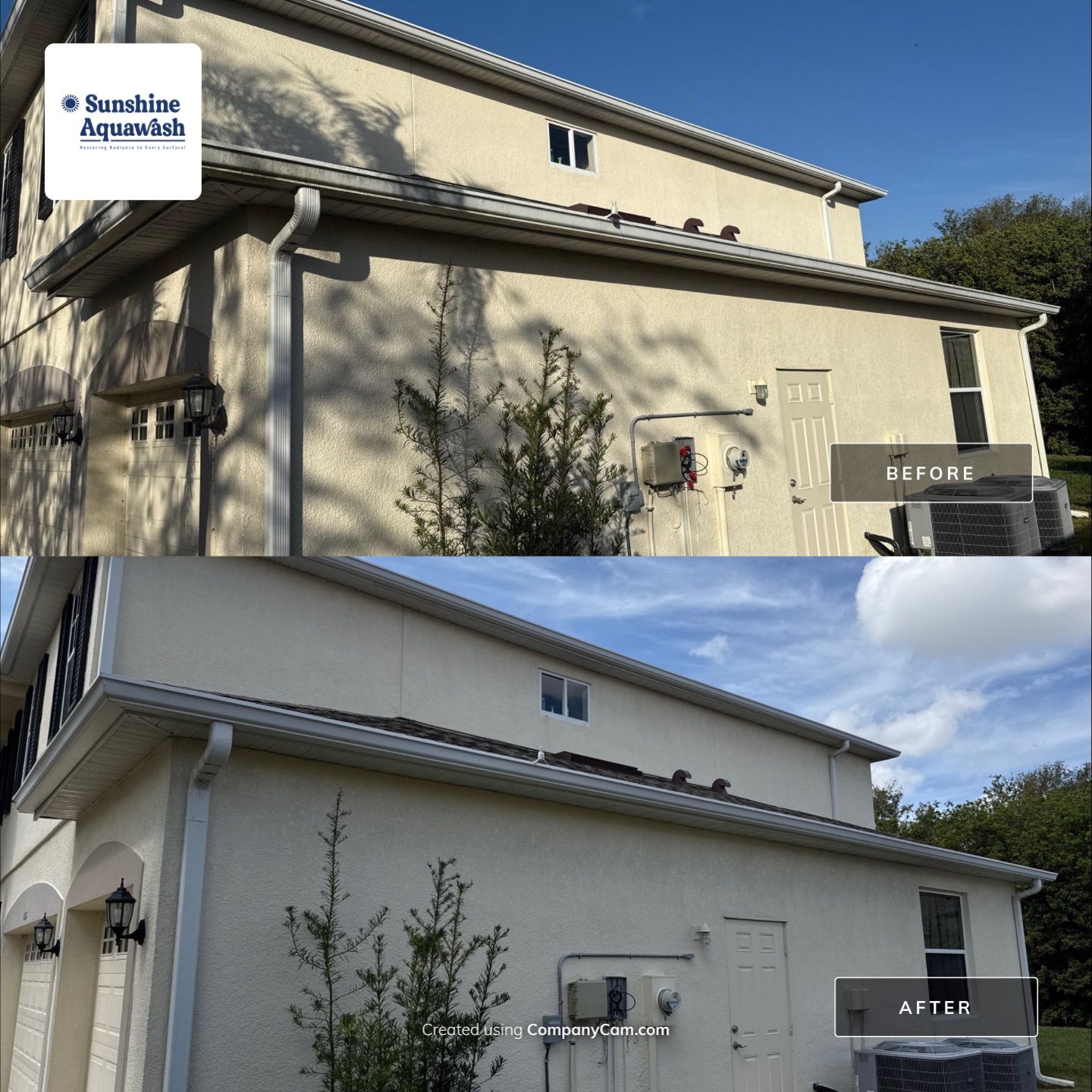 Barrington Ridge 2-Story House & Driveway Cleaning – Before & After Transformation! by Sunshine AquaWash