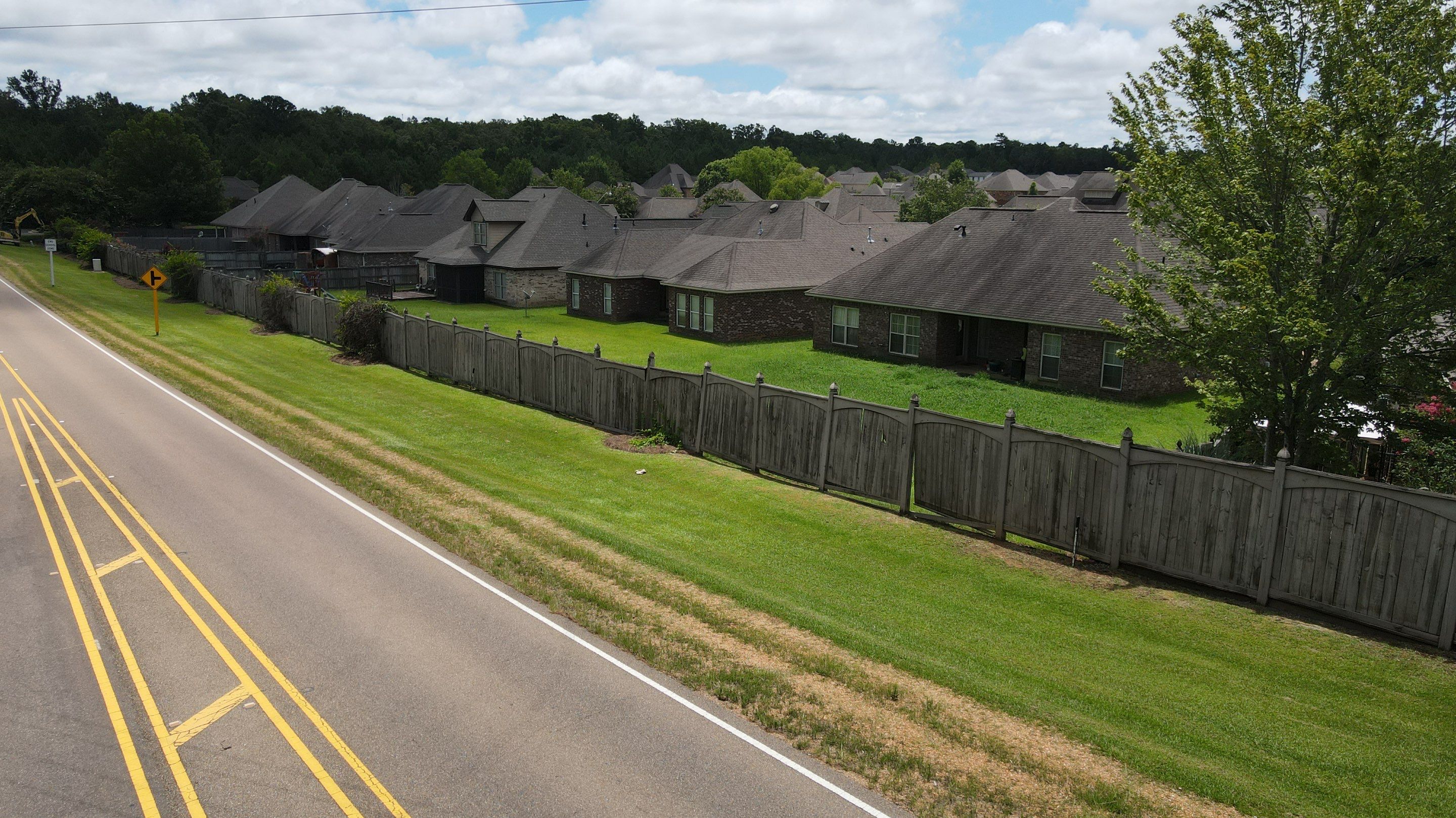 8ft Treated Pine Good Neighbor Fence by Roberson Construction LLC