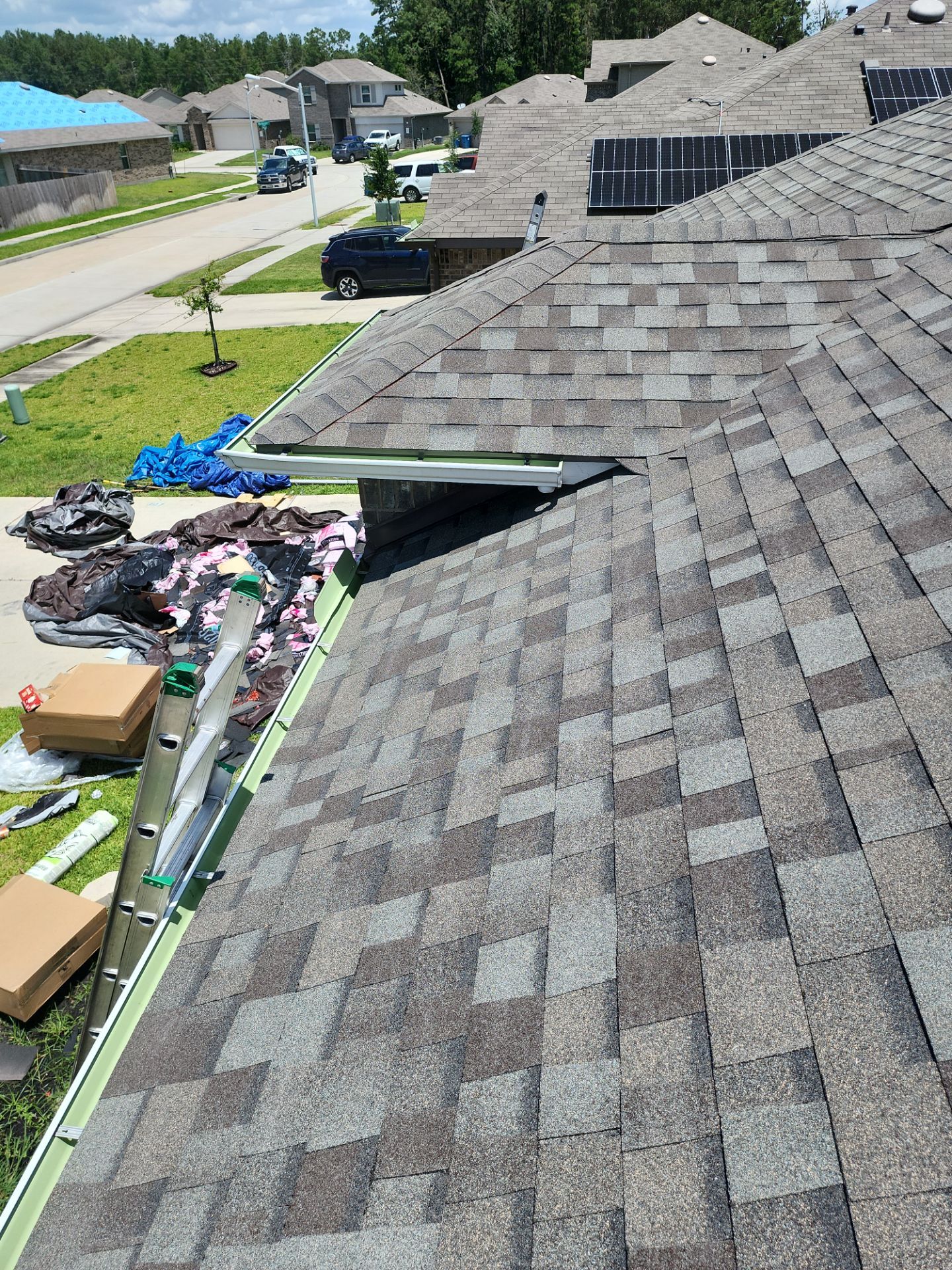 Residential Roofing Installation using Owen's Corning Duration (Lifetime) Shingles by Roof Repair Company