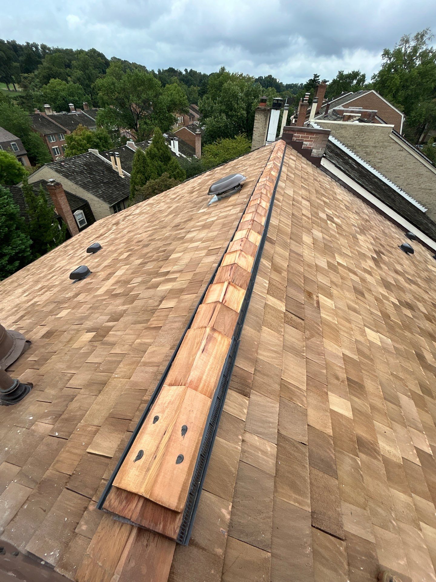 Arlington: Residential Roof Replacement with Perfection CCA-Treated Cedar Shakes by RM Banning, Inc.