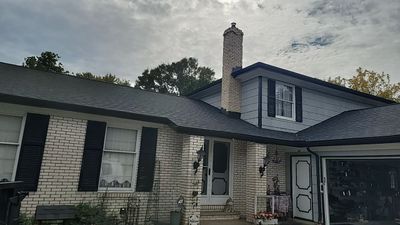 ATLAS PINNACLE COLOR: SCOTCHGARD BLACK SHADOW DRIP EDGE: WHITE
