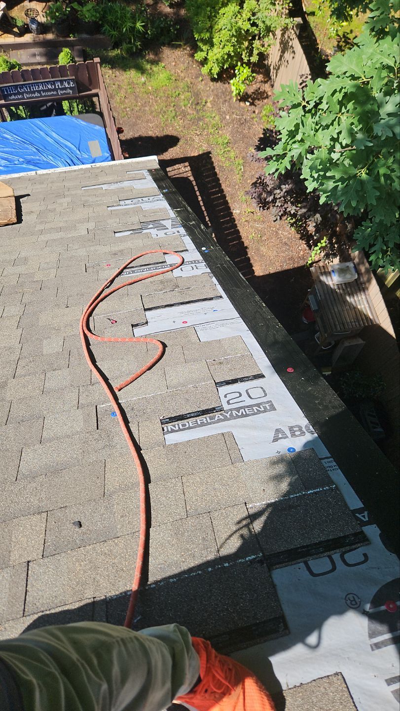 Residential Roofing Installation using Owens Corning Oakridge- Driftwood by Indigo State Roofing
