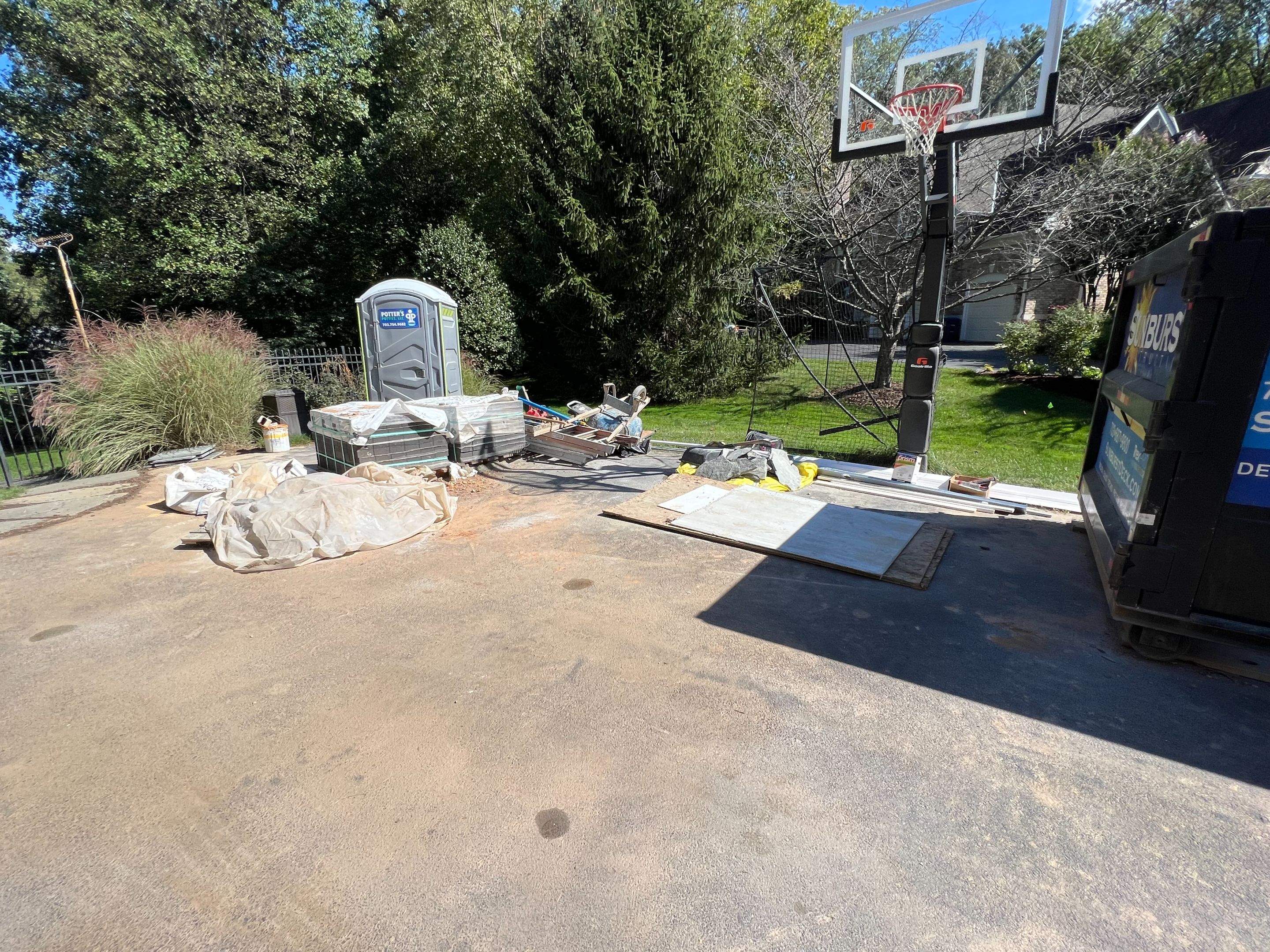 Custom Multi-Level Deck, Outdoor Kitchen & Pool Patio in McLean, VA by Sunburst Construction Inc