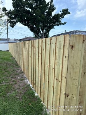 Custom Wood Privacy Fence and Double Gate in Venice