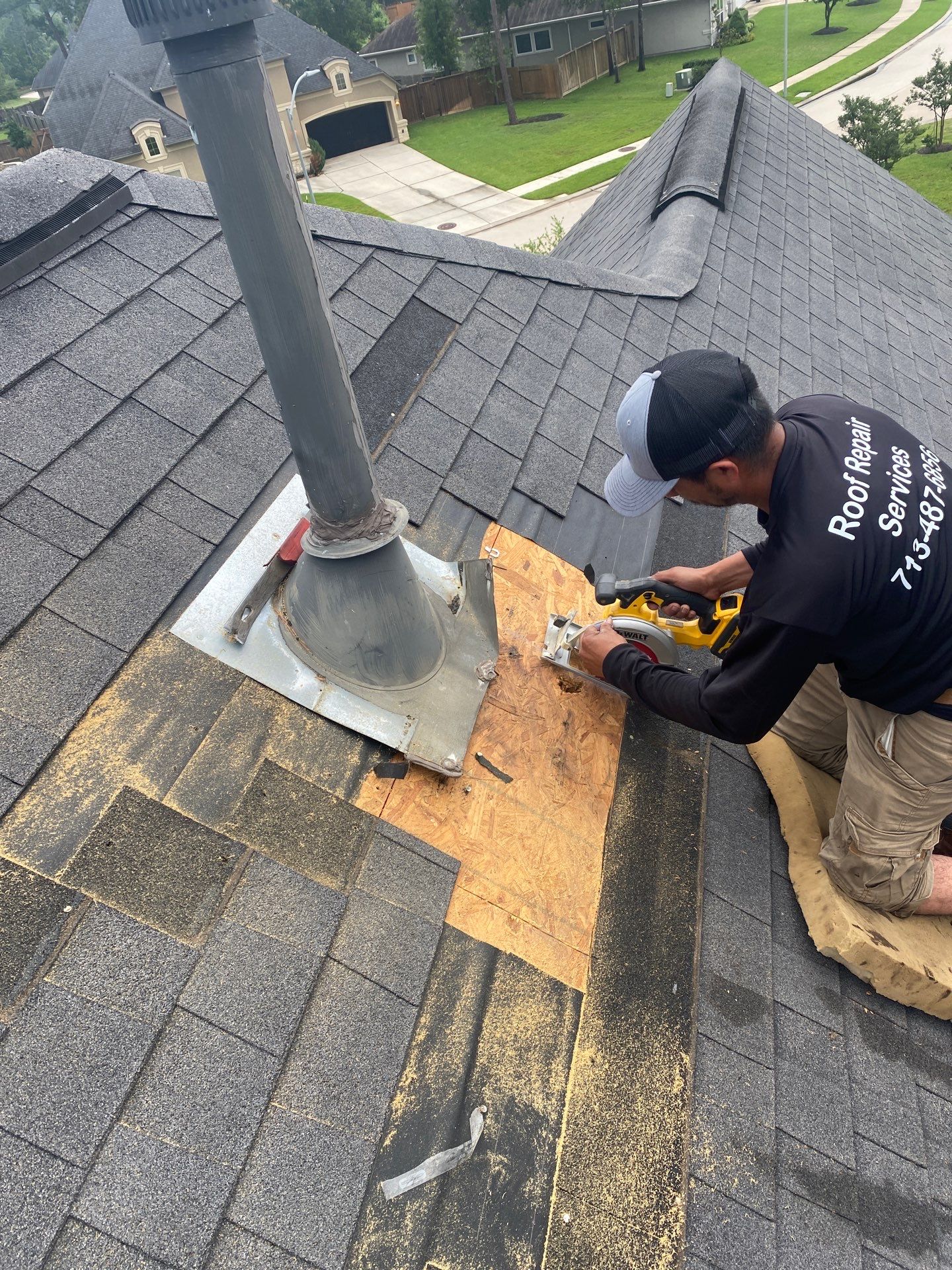 Hail Damage using Owen's Corning Duration (Lifetime) Shingles by Roof Repair Company