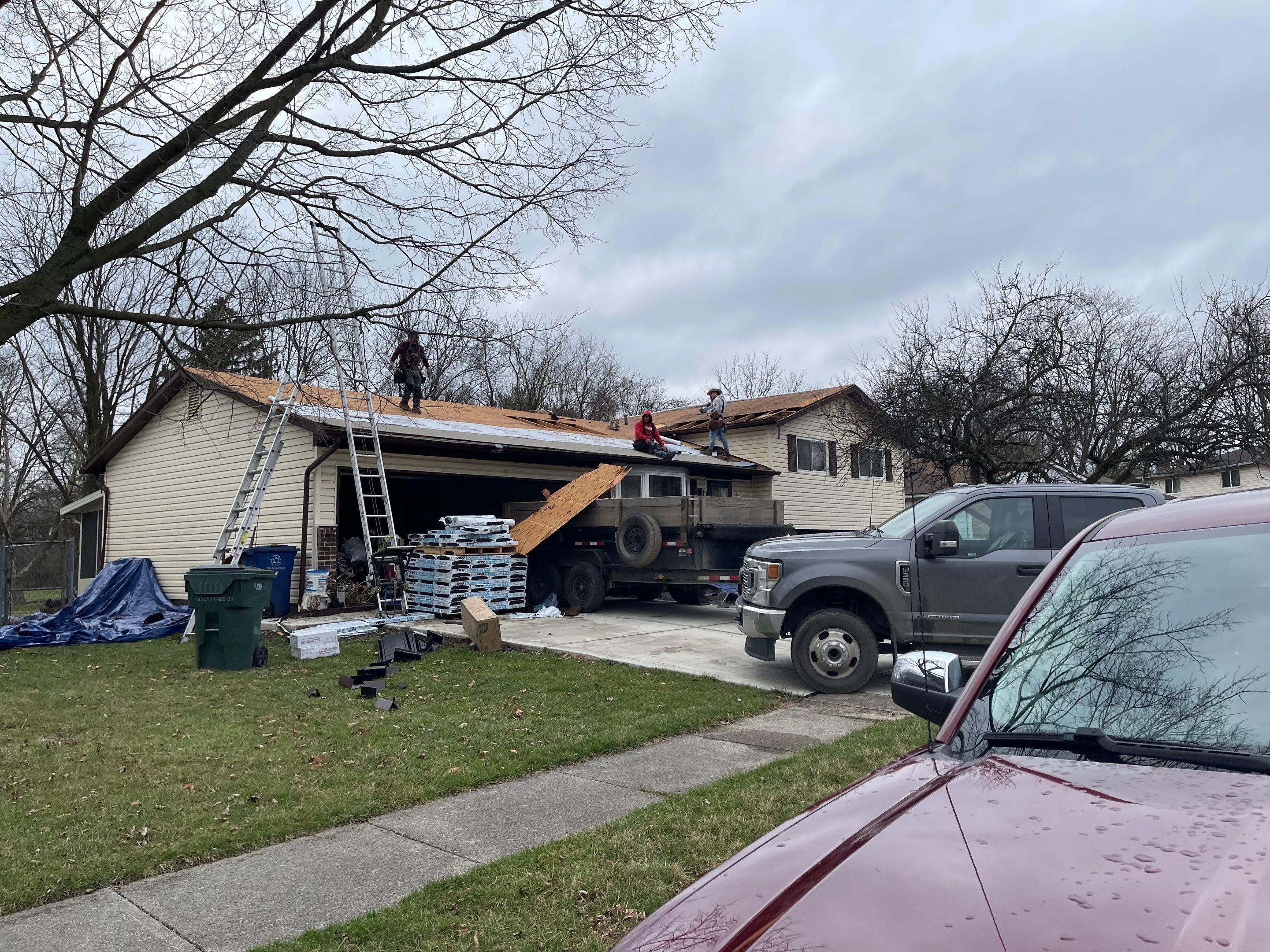Residential Roofing Installation using IKO dimensional shingles by SOS Home Ohio 