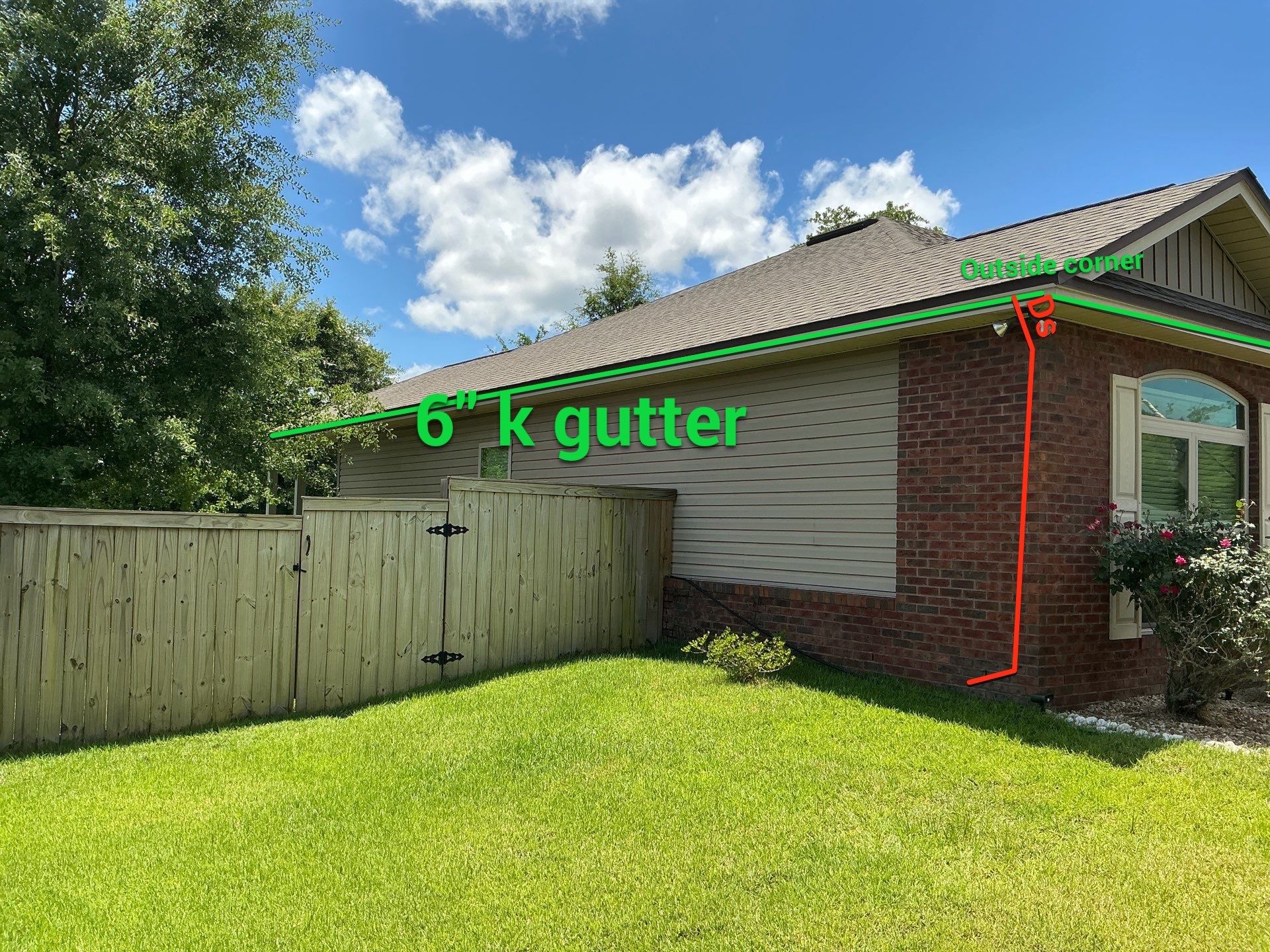Premium K-Style Seamless Gutters in Panama City FL by Gutter Professors