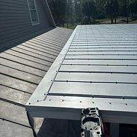 24ga 5V Crimp Mill Finish  by Total Roofing System The Metal Roof Experts