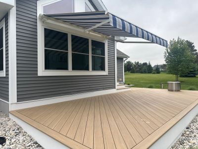 Sunesta Retractable Awning and Composite Deck Installation in Petoskey