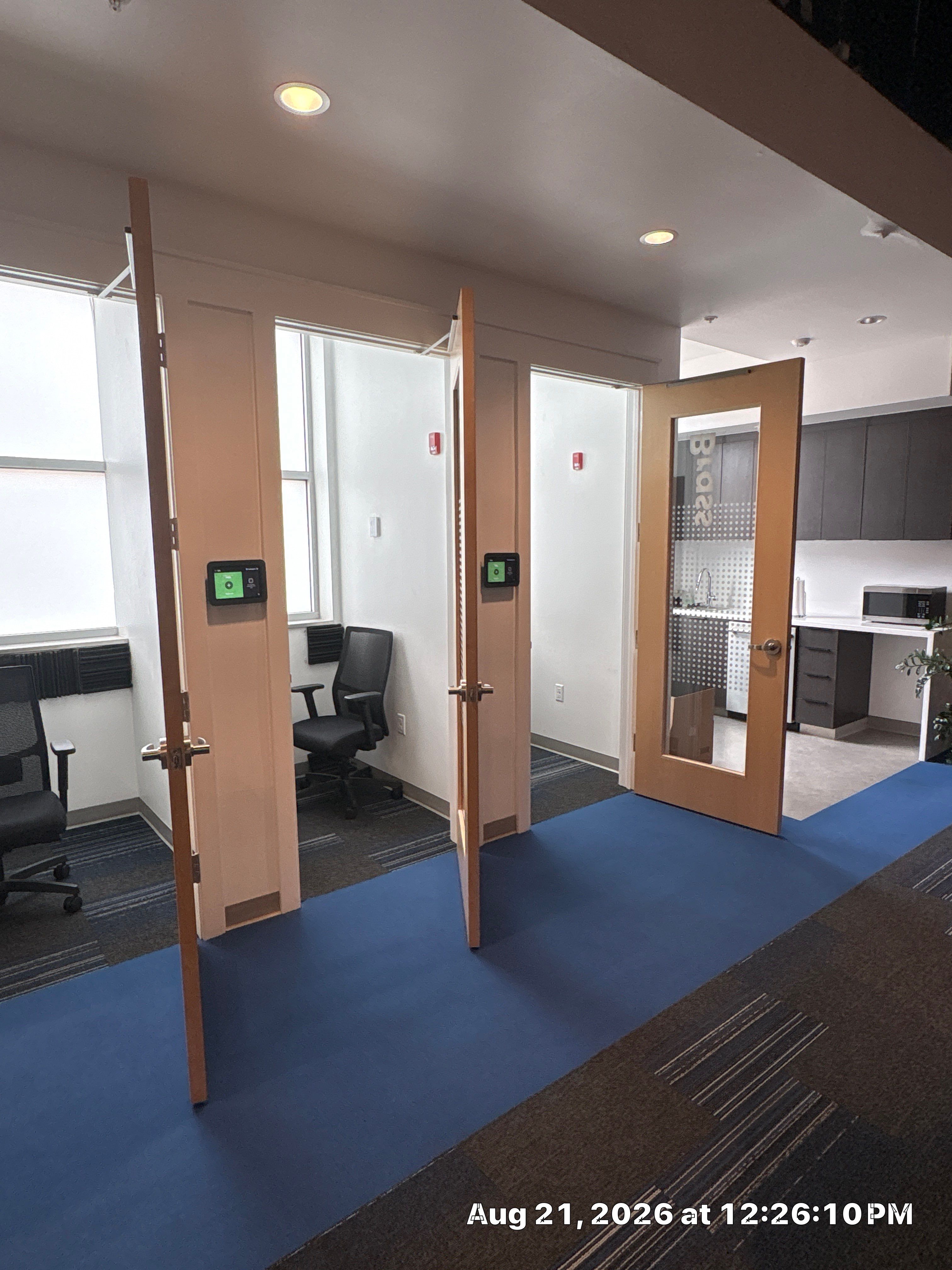 Lincoln Corporate Office Build-Out with Slatted Partitions and Acoustic Baffles by CompanyCam Sales Demo