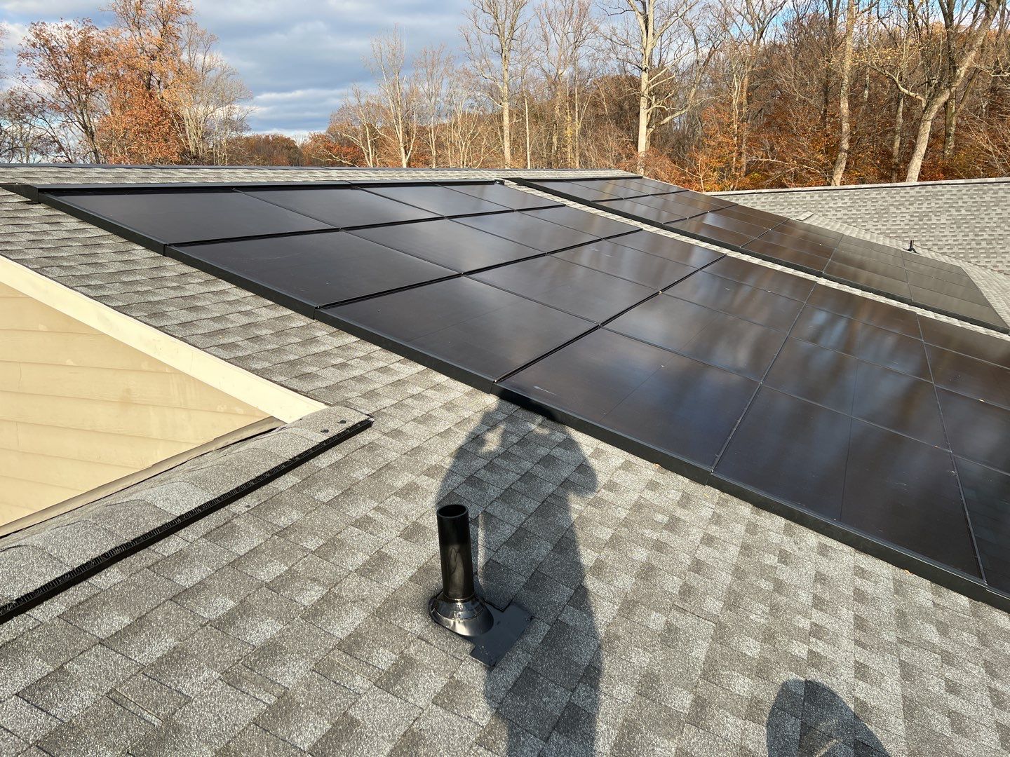 Solar Roof using GAF Decotech integrated panels by American Home Contractors