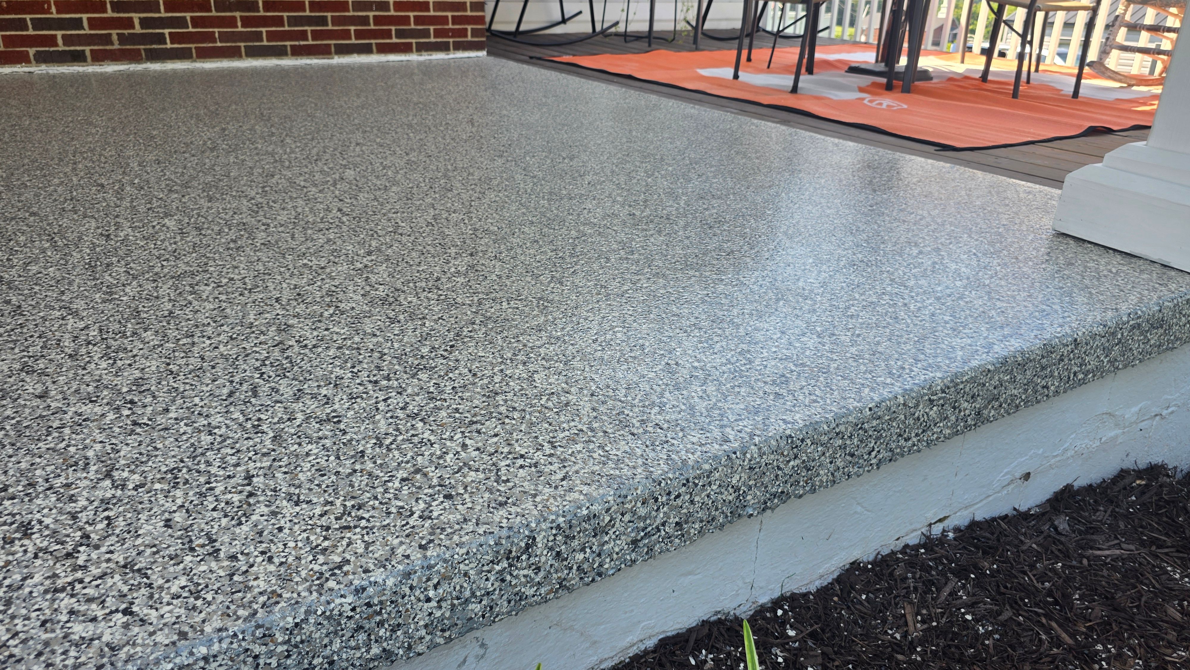 Garage & Patio Using Wombat & Mushroom by Elite Floor Solutions