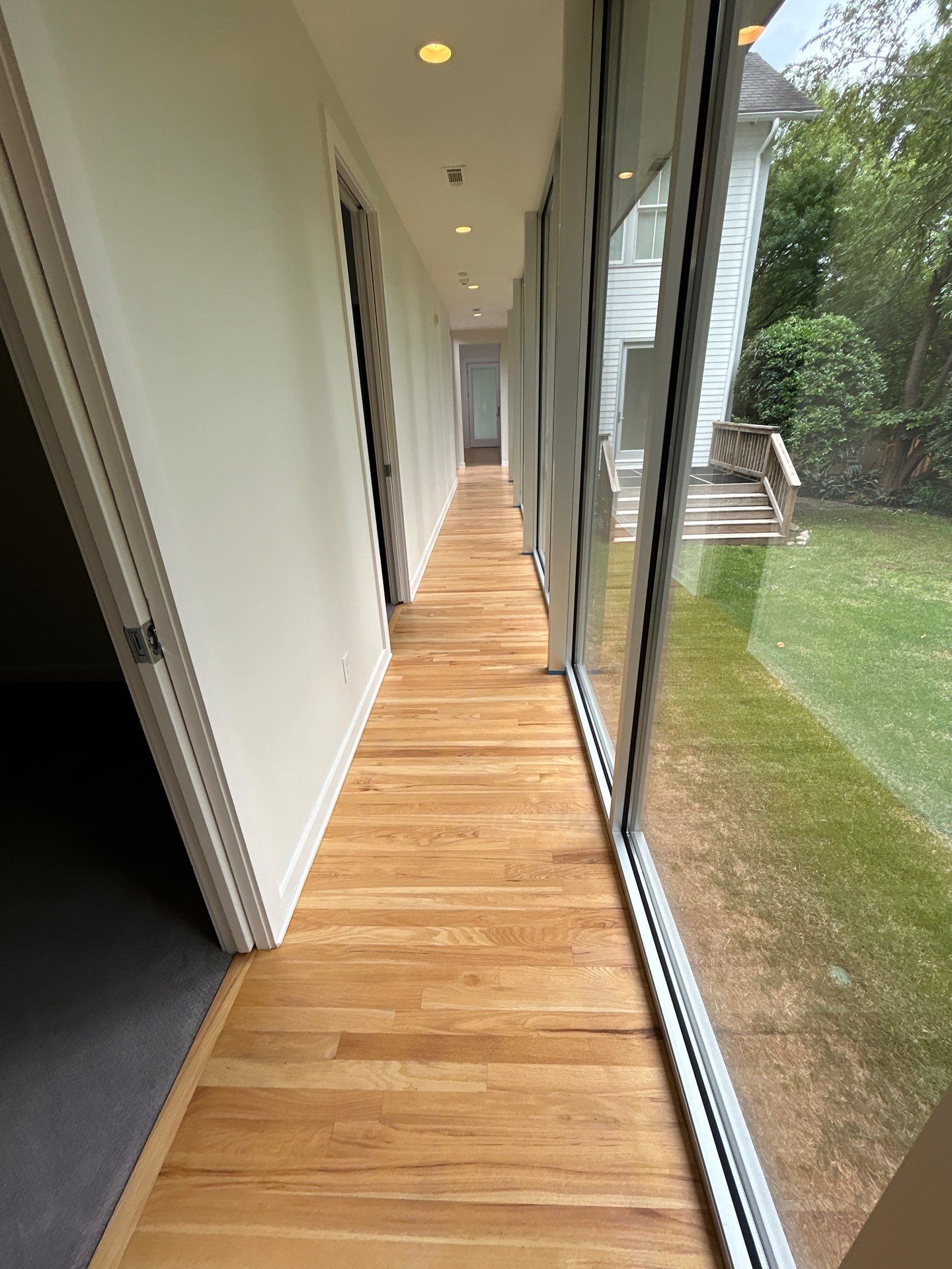 Natural Red Oak floor refinish by Footprints Floors of East Atlanta