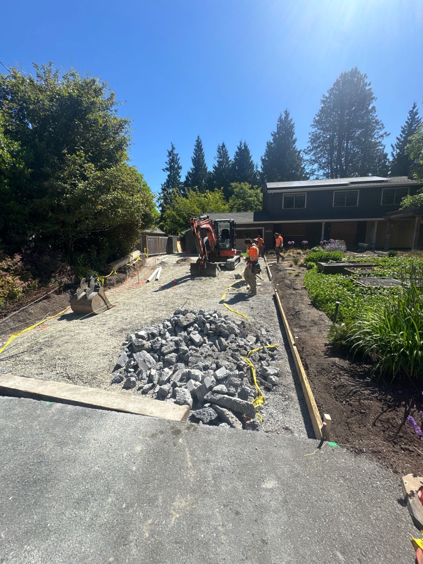 Concrete Driveway Makeover | Edmonds  by Jireh Asphalt & Concrete Inc 