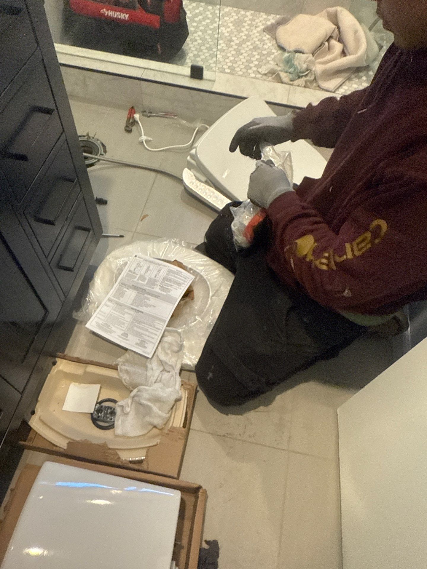Toilet Installation with New Seal by Us Plumbing 