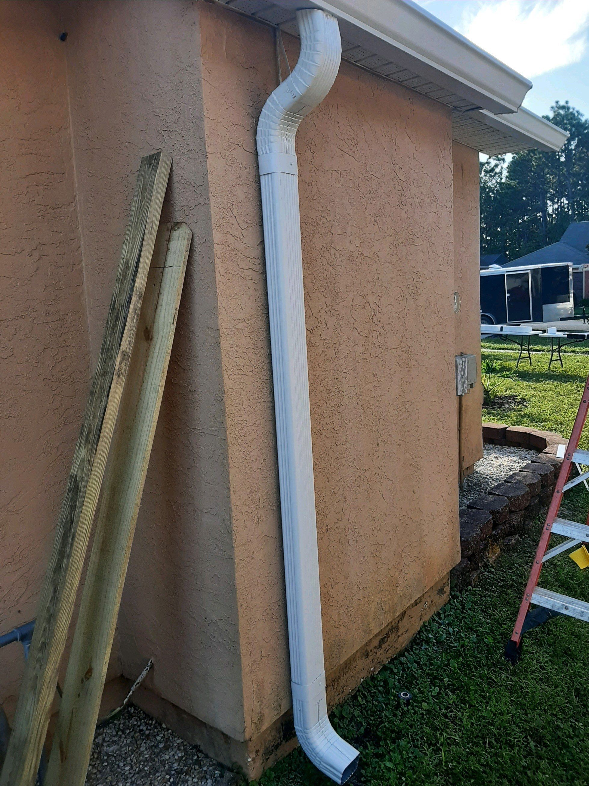 Seamless Gutter Installation using White K-Style Gutters by Gutter Professors
