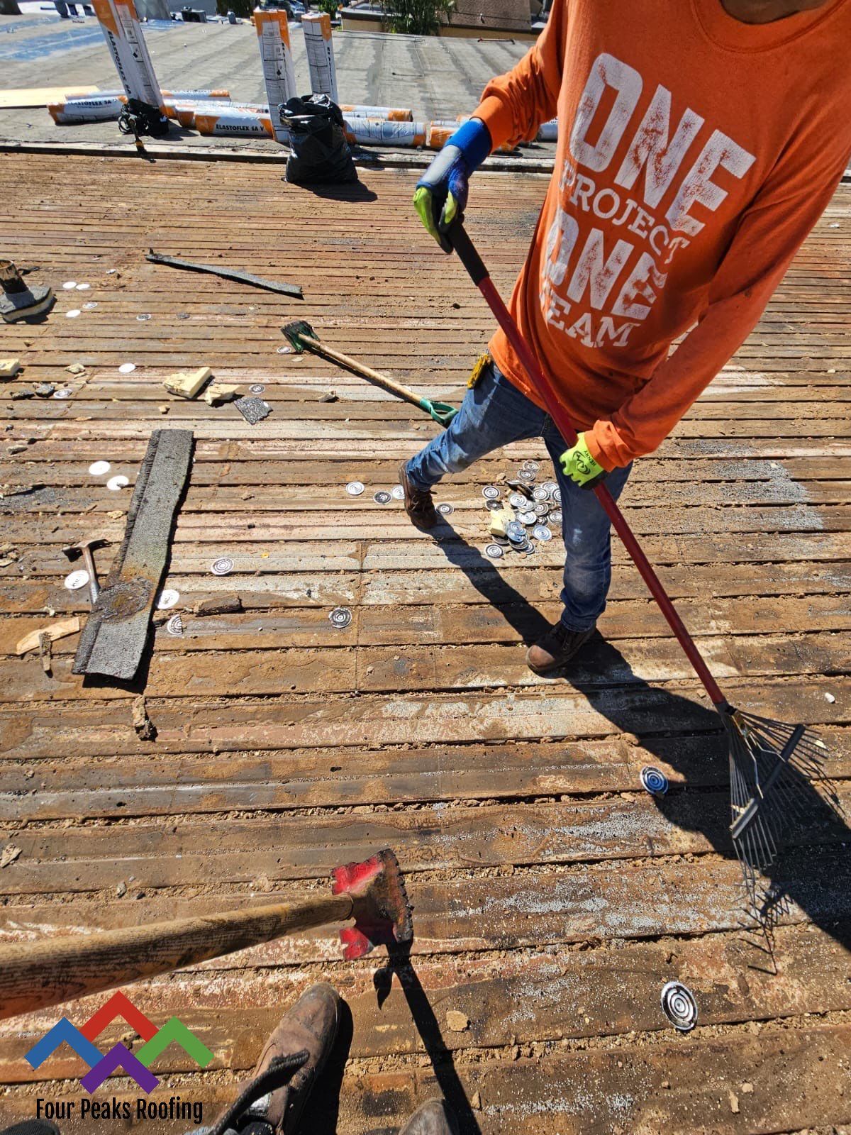 Commercial Roofing Installation using BUR by Four Peaks Roofing