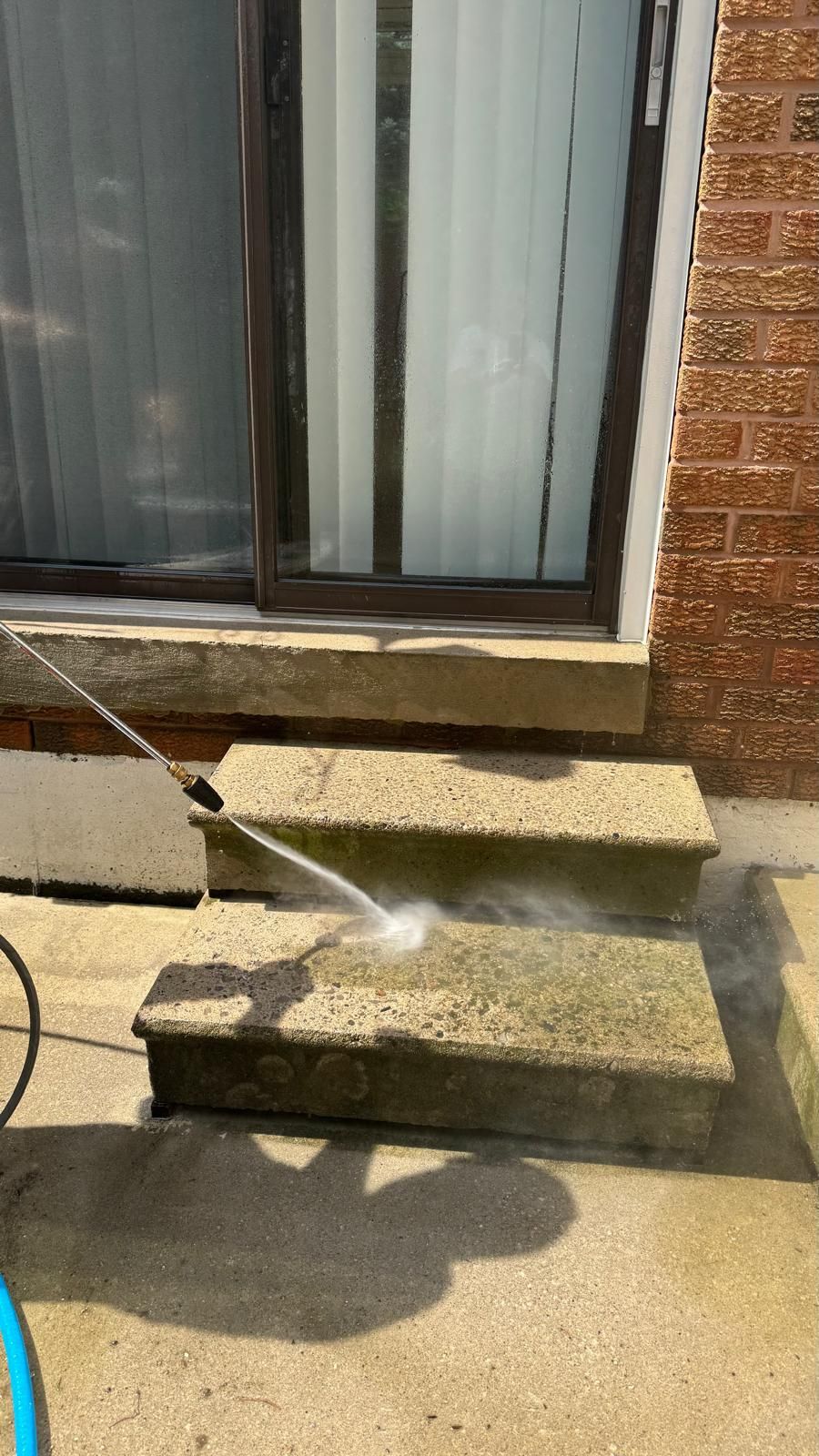 Residential Concrete Sidewalk Installation and Patio Power Washing in Maple by GTA HOME PAINTING