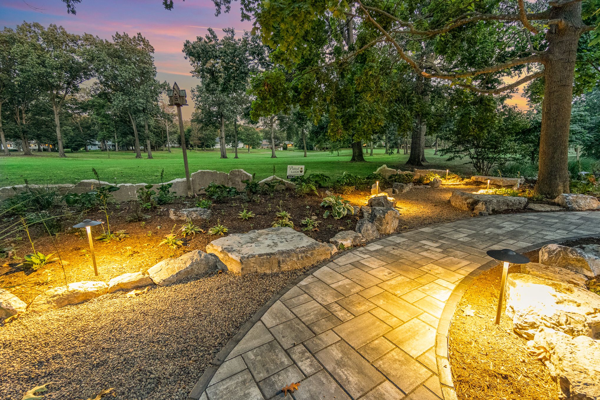 Penn National Project by Potted Luck Landscape