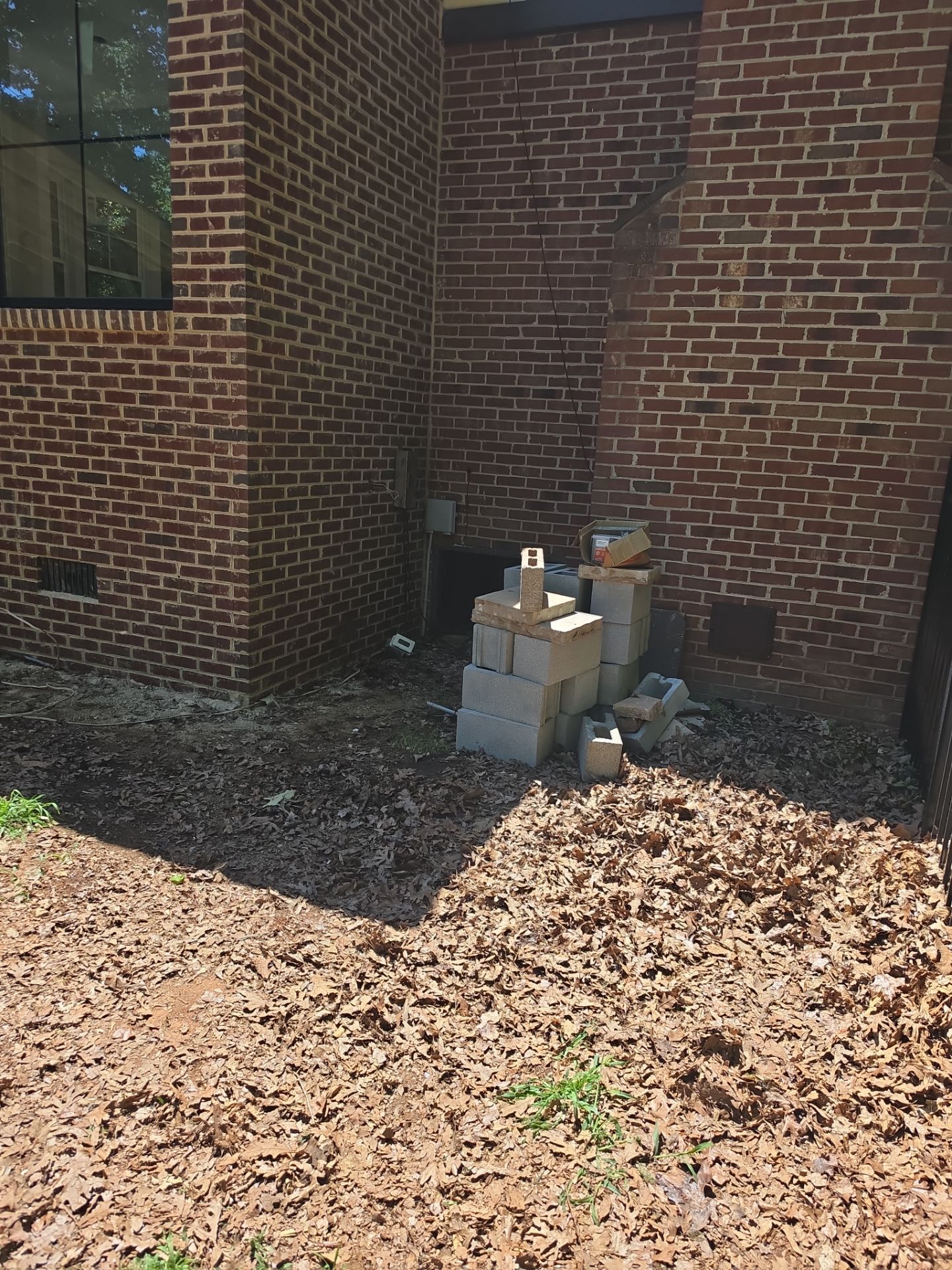 Job site clean up in Matthews by Badger Hauling