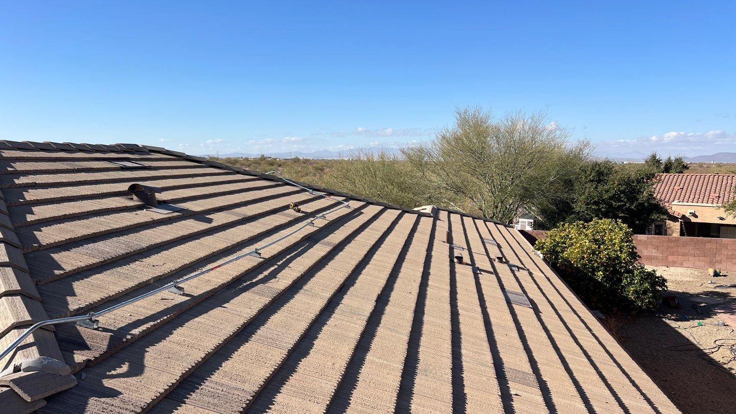 Weathered Taupe Concrete Tile by Reimagine Roofing