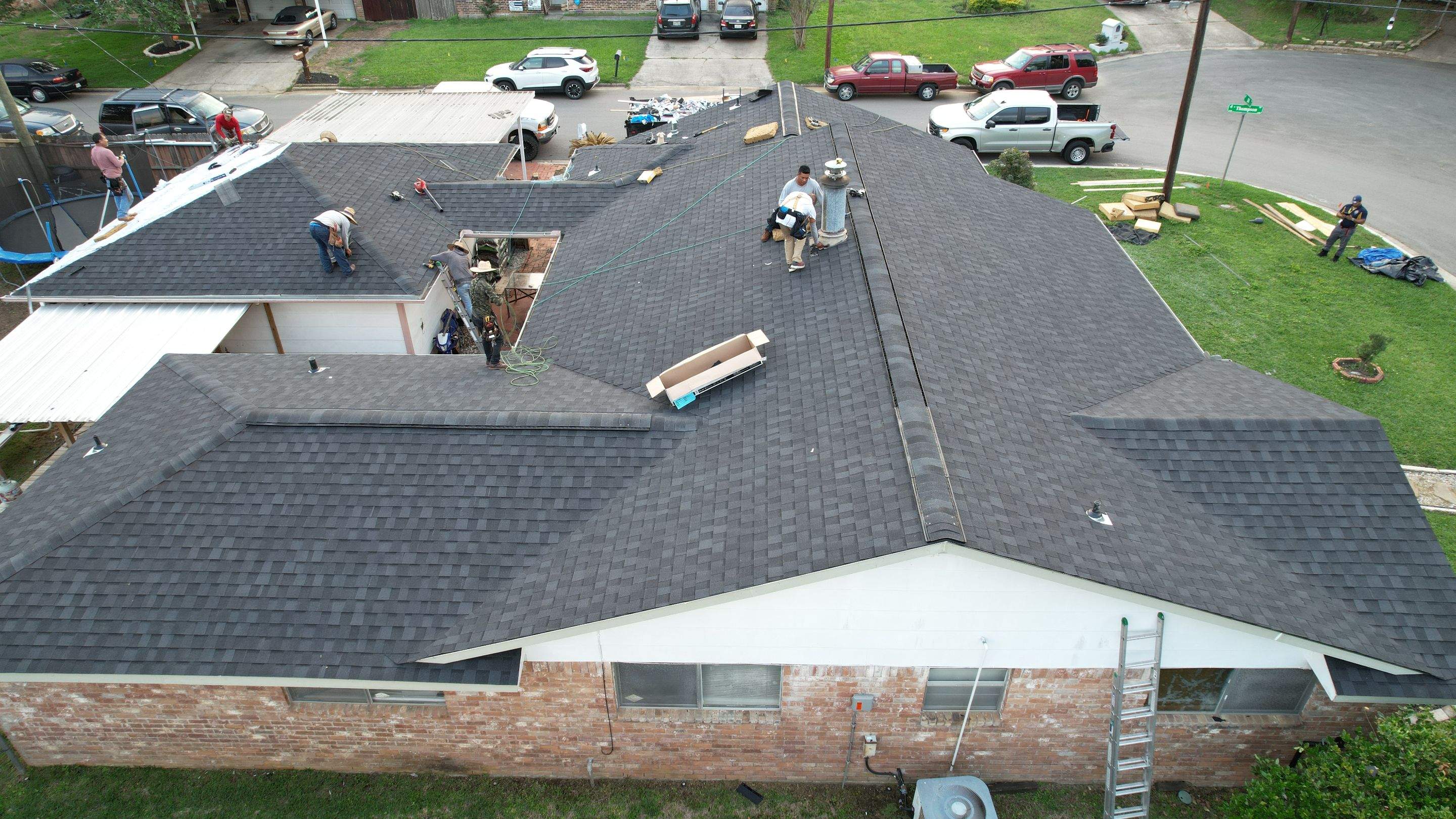 Full Roof Replacement on Brick Ranch — Conroe, TX by PL Roofing & SB Roofing, LLC.
