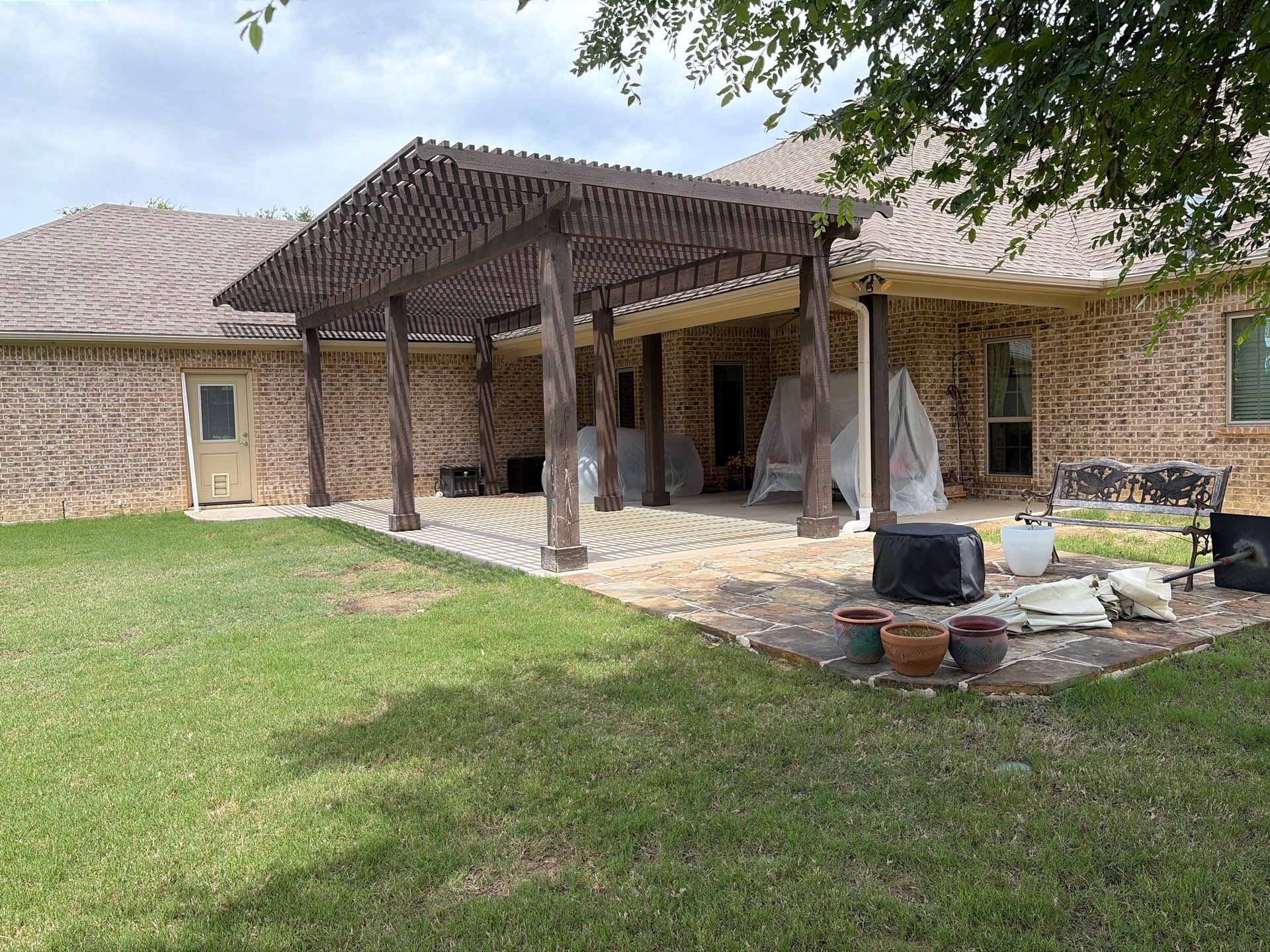 A Canton, TX Fresh Exterior Update & Pergola Refresh by Quality Coats Painting