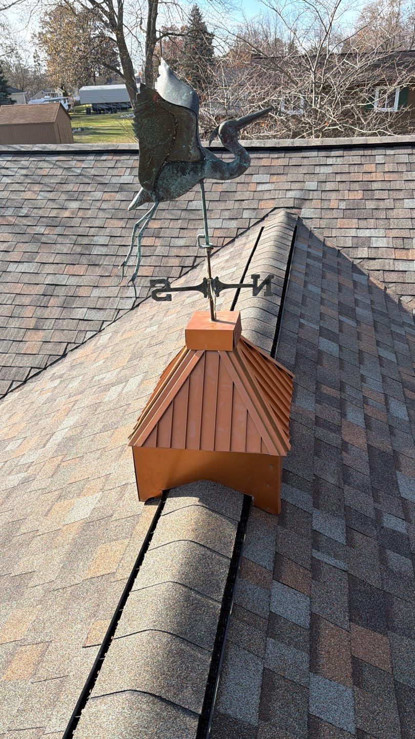Roof Replacement using Owens Corning Aged Copper by 180 Contractors