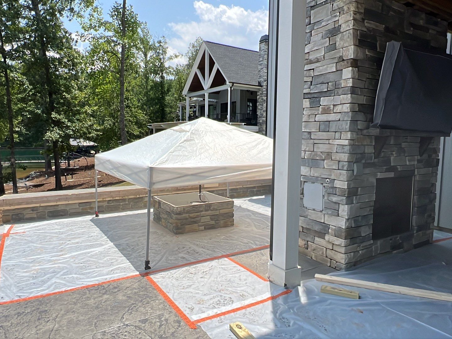 Stamped Concrete Patio by Xtreme Concrete Services