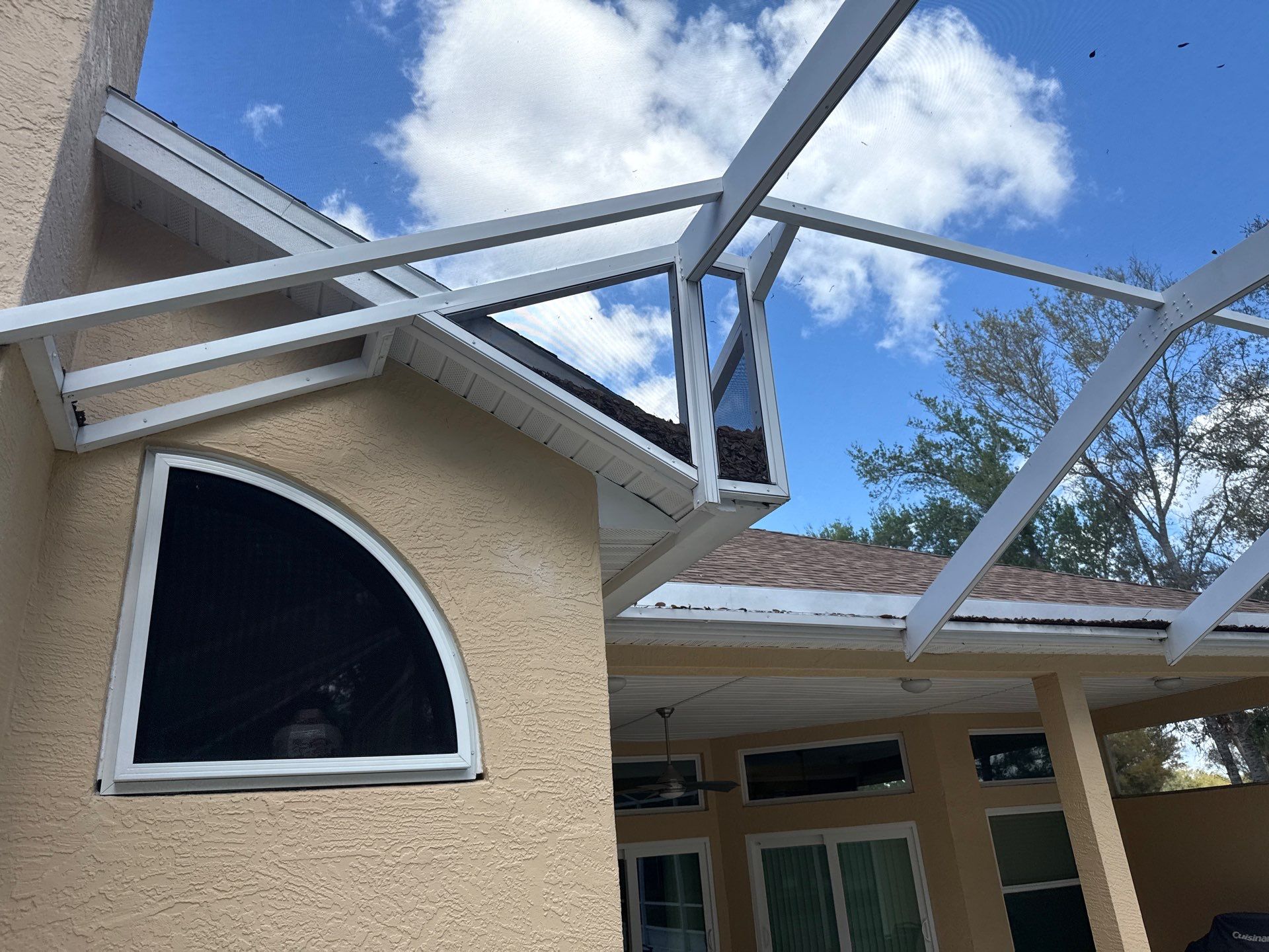 Painted Pool Deck, Pool Cage & Exterior Surface Cleaning in Creekwood – Bradenton, FL by Sunshine AquaWash